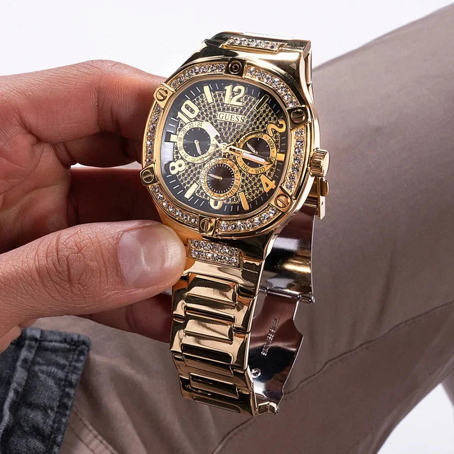 Guess Duke Men's Gold Watch - Image 8