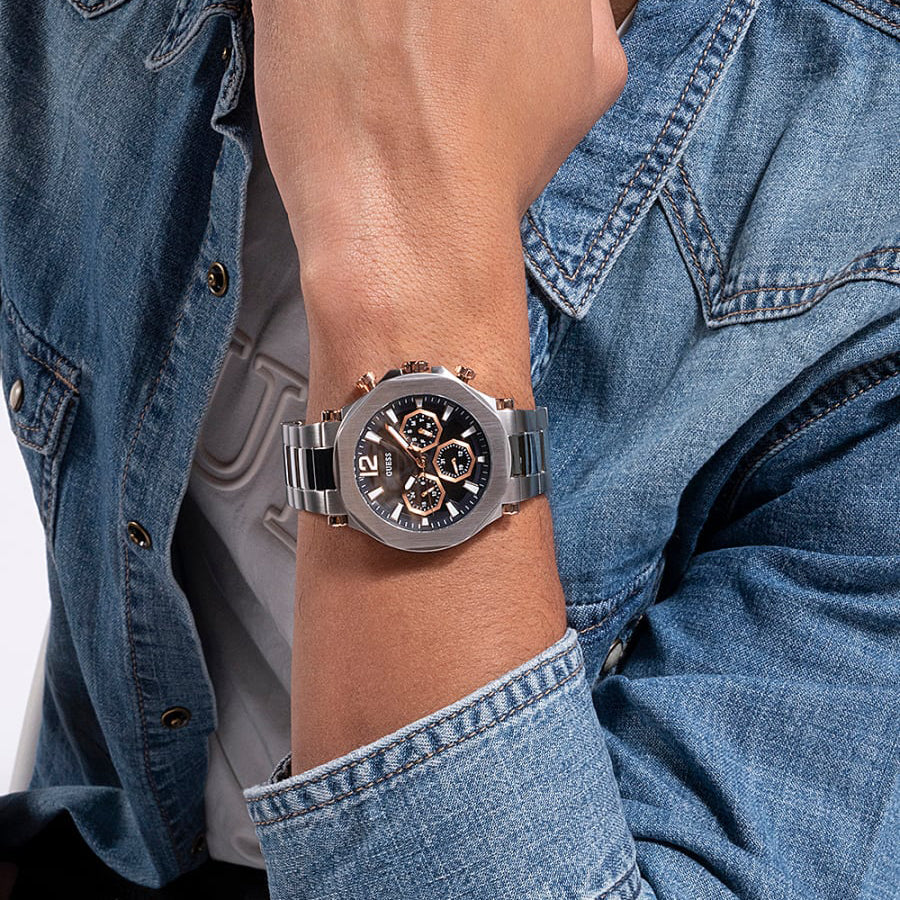 Guess Edge Men's Silver Watch - Image 6