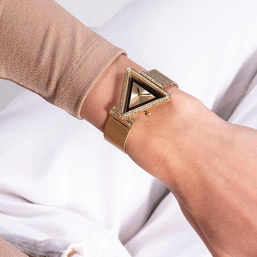 Guess Fame Ladies Gold Watch - Image 7
