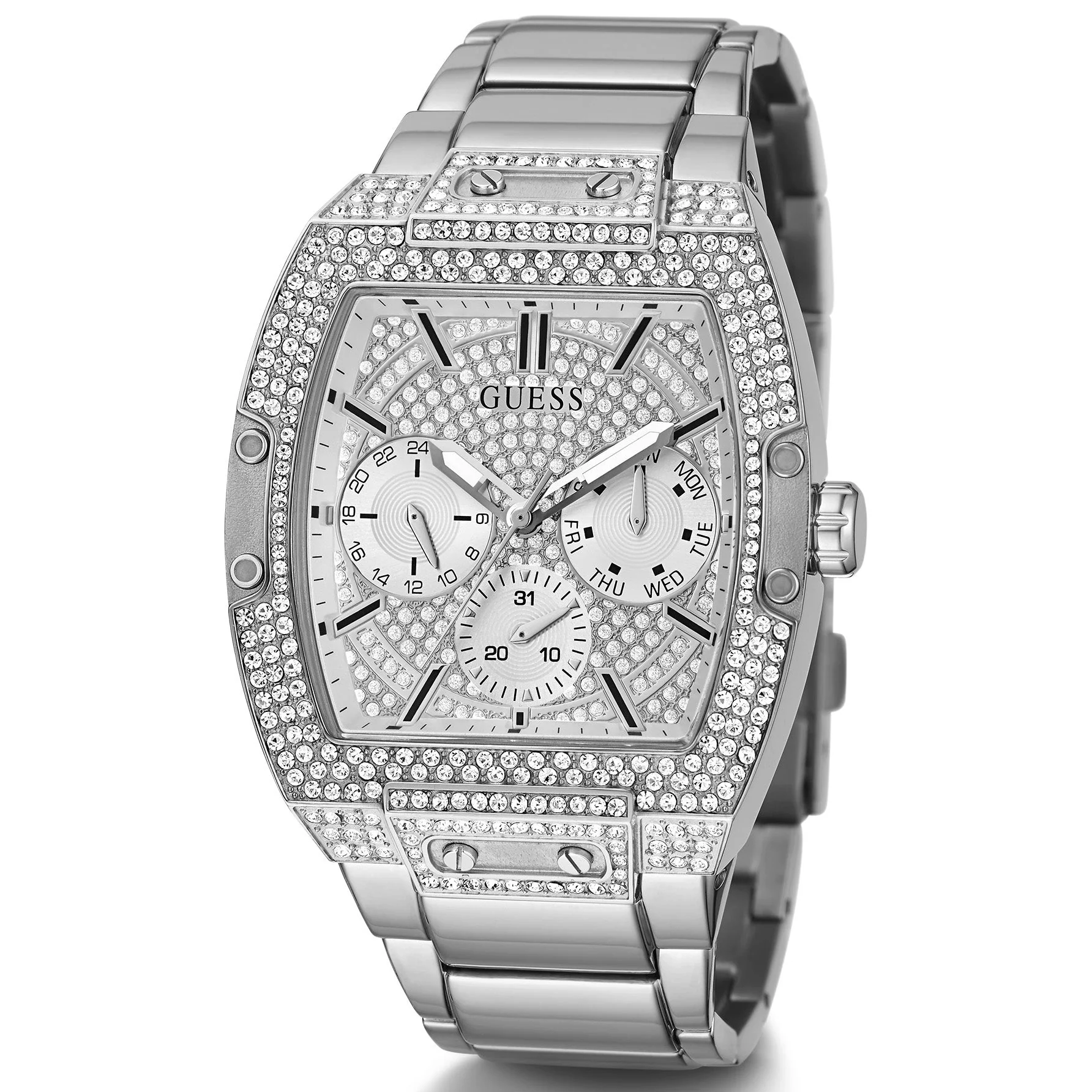Guess Men's Phoenix Silver Watch - Image 3