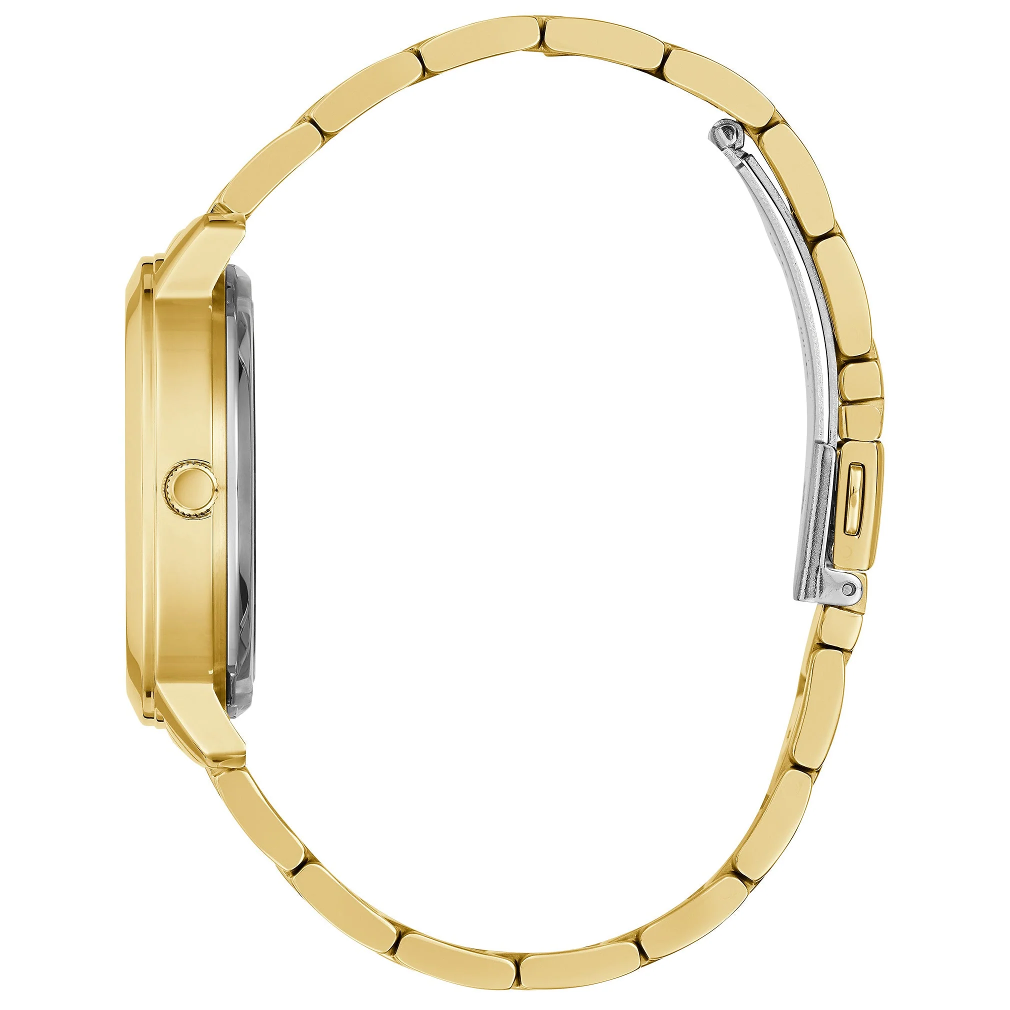 Guess Ladies Quattro Clear Gold Watch - Image 5