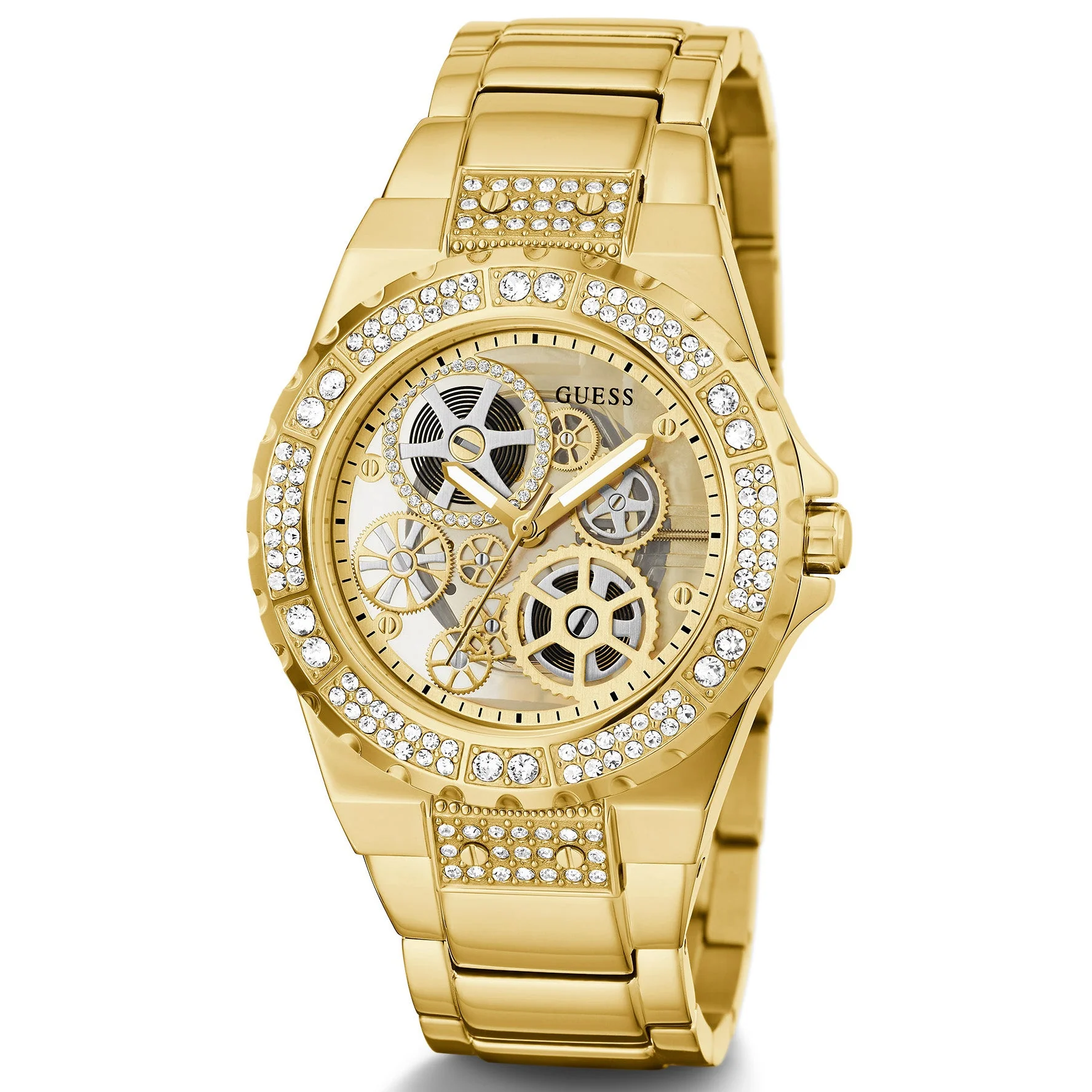 Guess Ladies Reveal Gold Watch - Image 3
