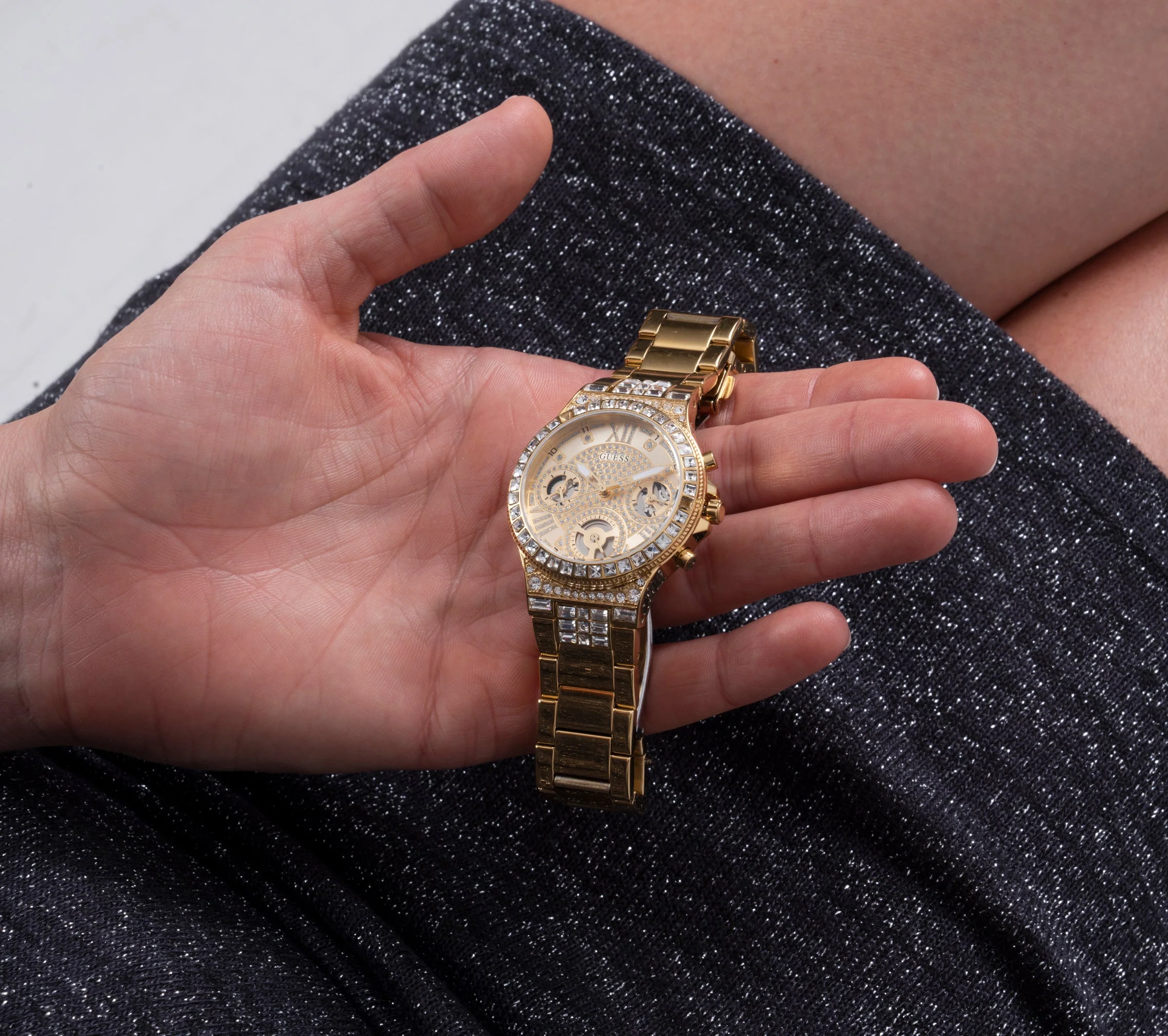 Guess Ladies Moonlight Gold Watch - Image 7