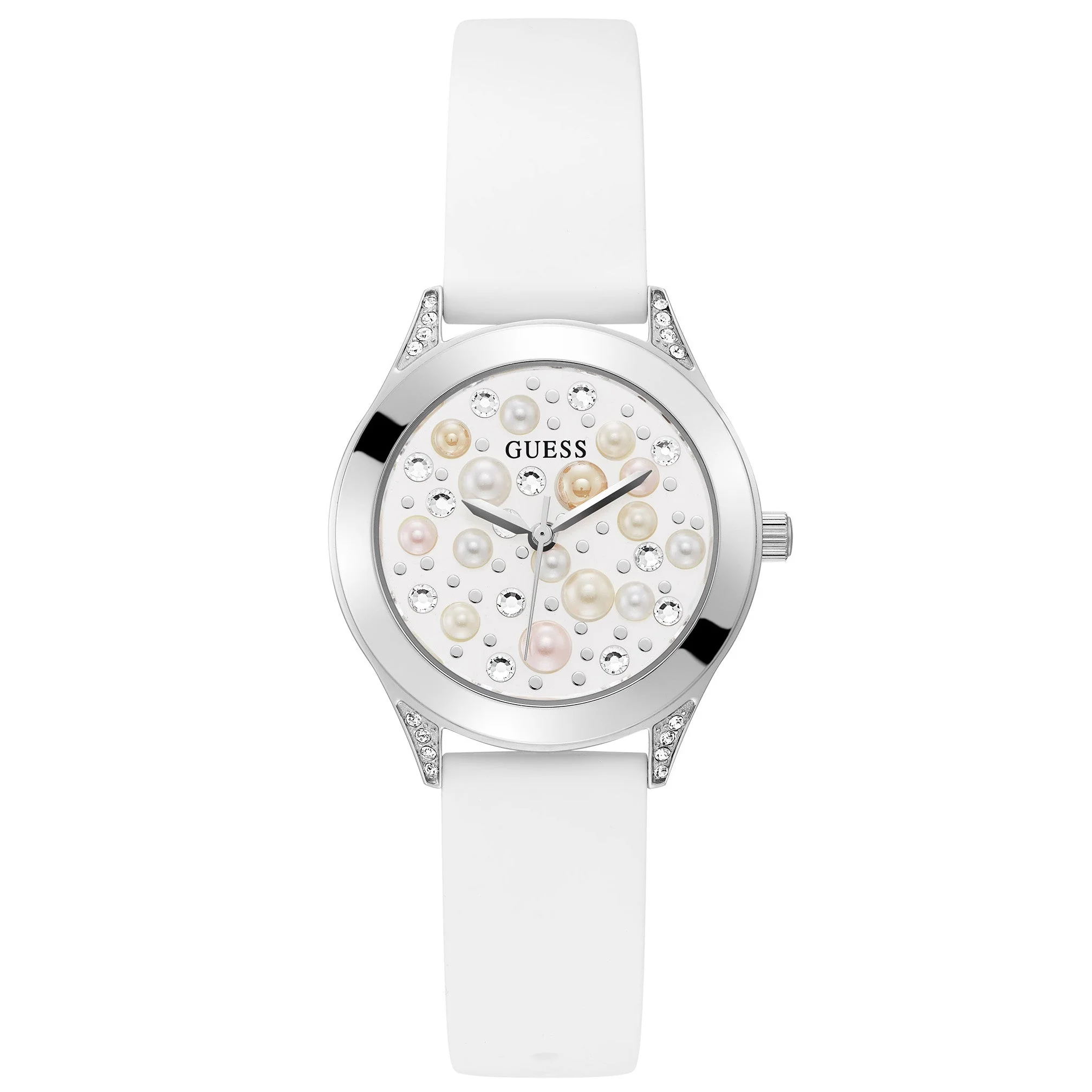 Guess Ladies Pearl White Watch