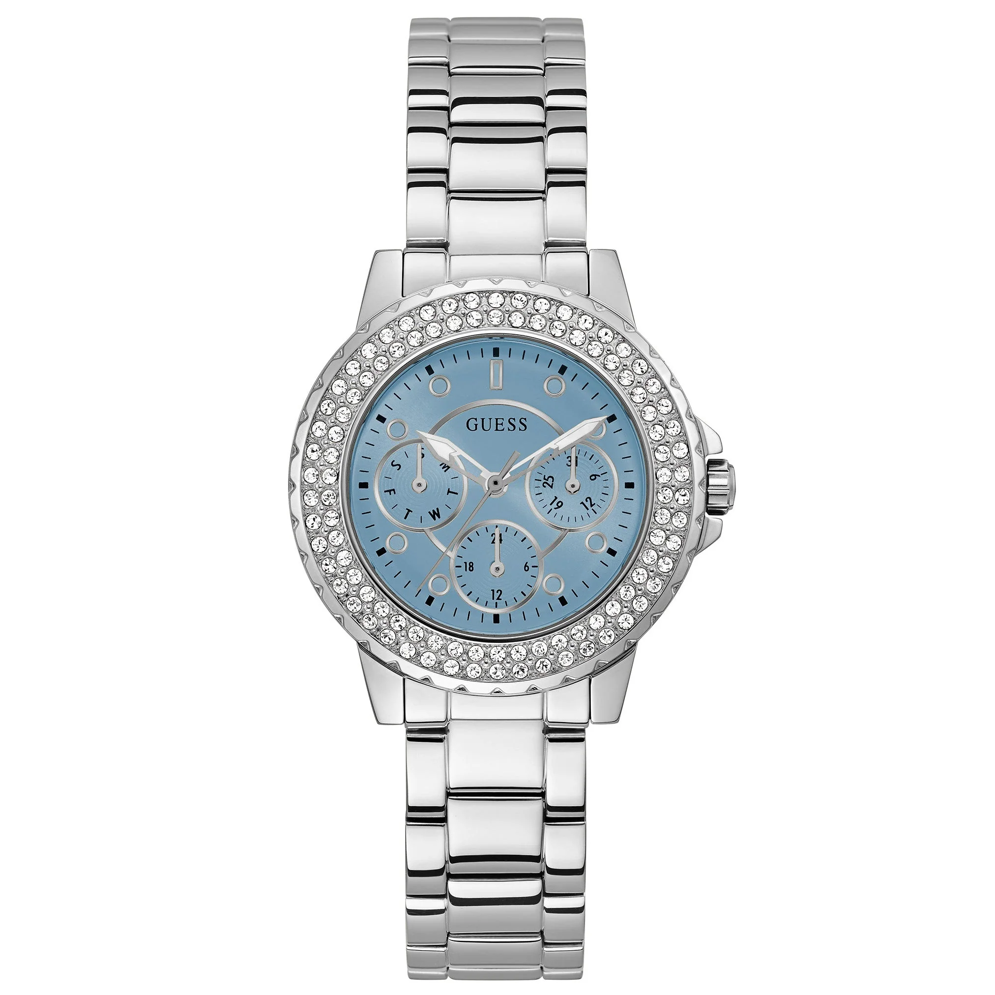 Guess Ladies Crown Jewel Blue Watch