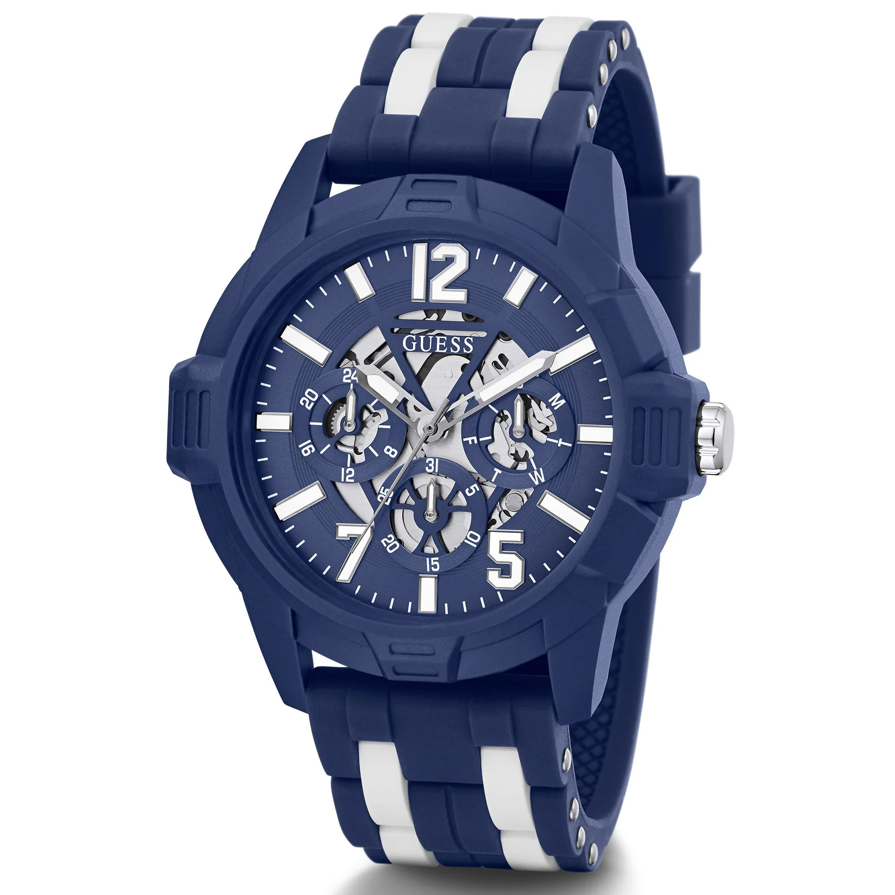 Guess Men's Striker Blue Watch - Image 3