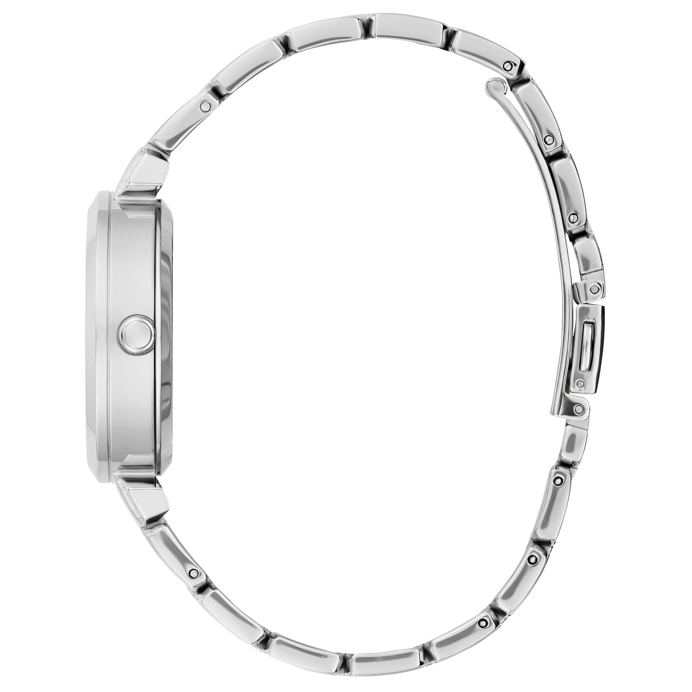 Guess Ladies Crystal Clear Silver Watch - Image 3