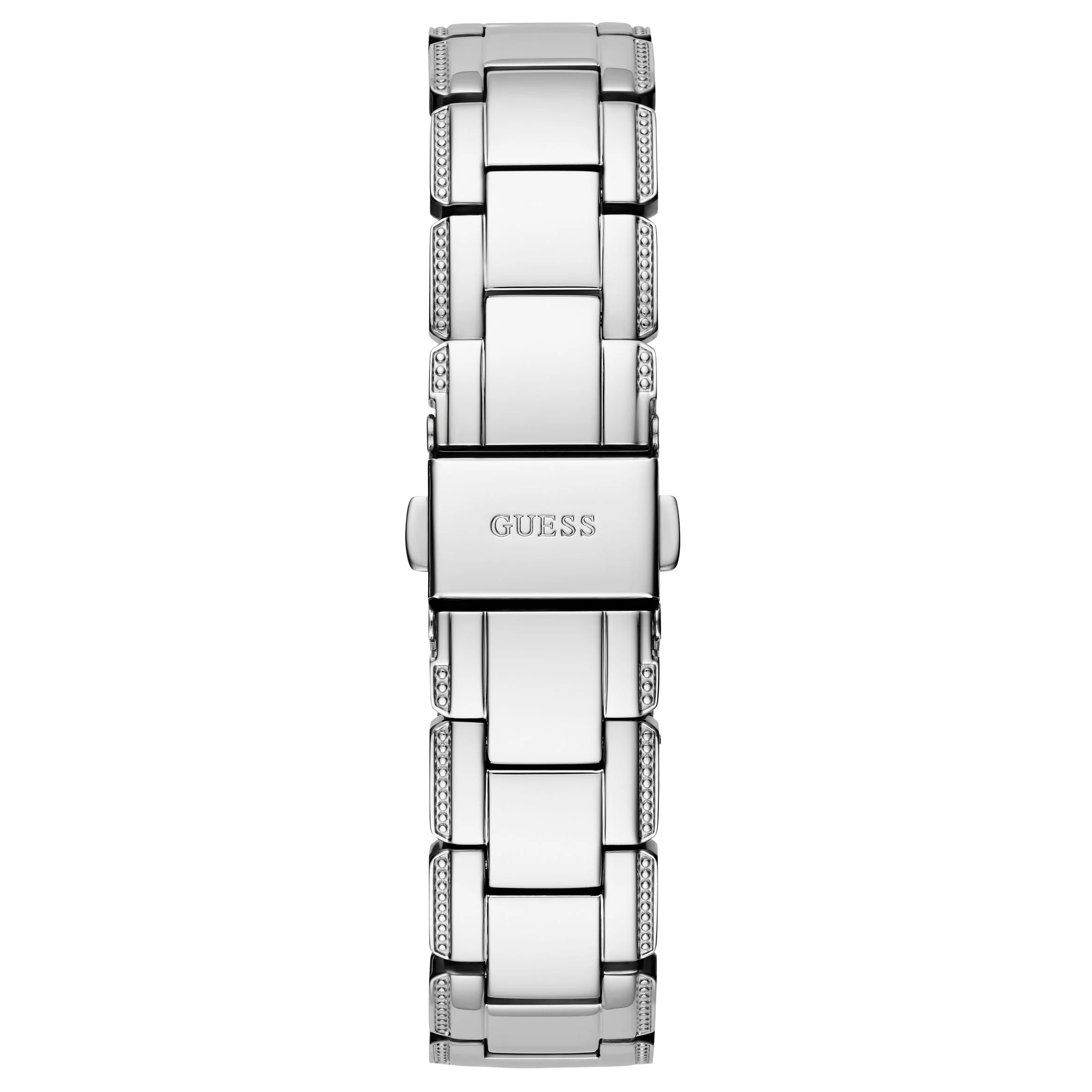 Guess Ladies Crystal Clear Silver Watch - Image 4