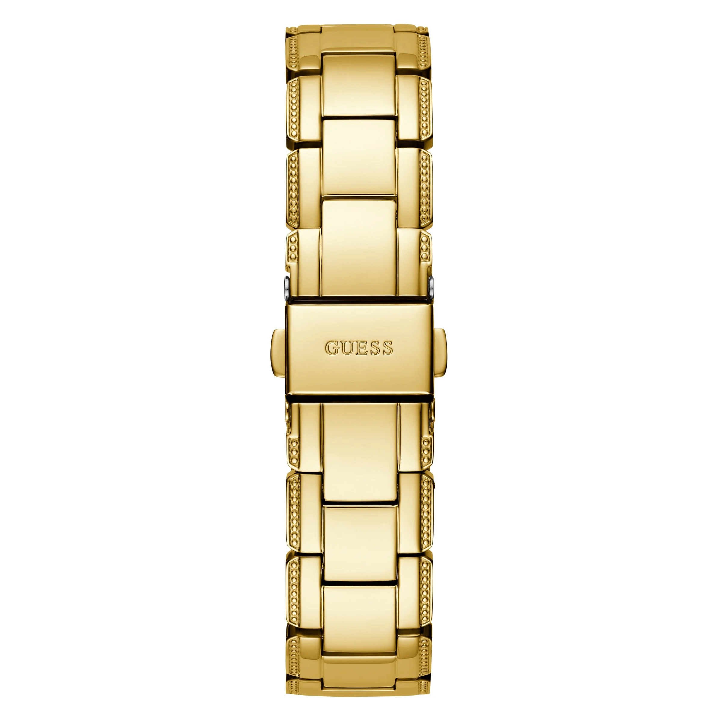Guess Ladies Crystal Clear Gold Watch - Image 4
