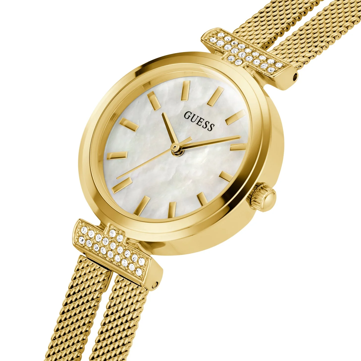 Guess Ladies Array Mother of Pearl Watch - Image 2