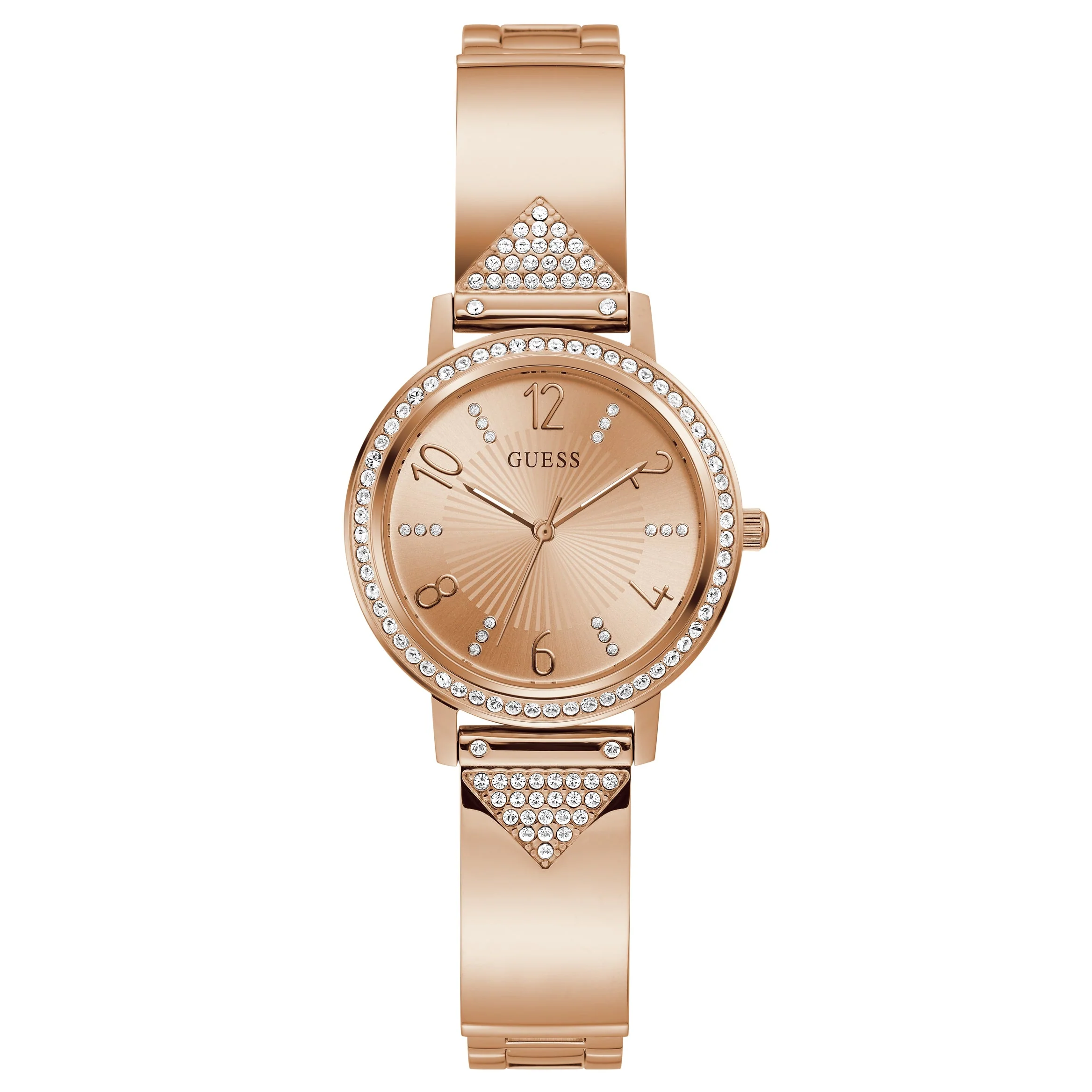 Guess Ladies Tri Luxe Rose Gold Watch
