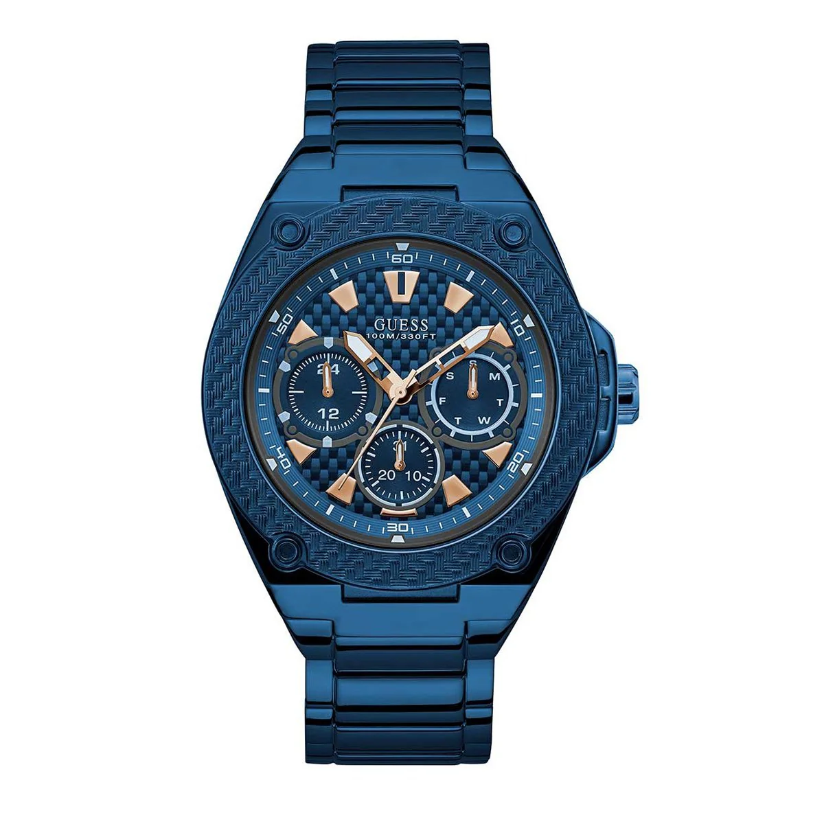 Guess Legacy Day Date Men's Watch Blue