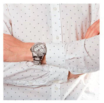Guess Men's Frontier Silver Watch - Image 3