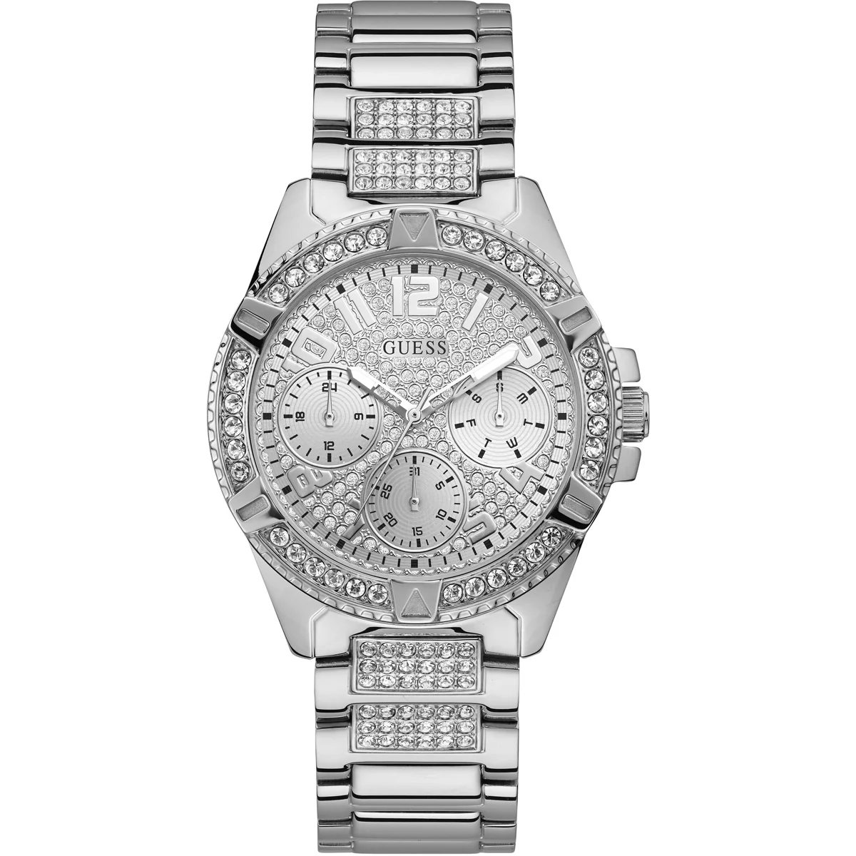 Guess Ladies Frontier Silver Watch