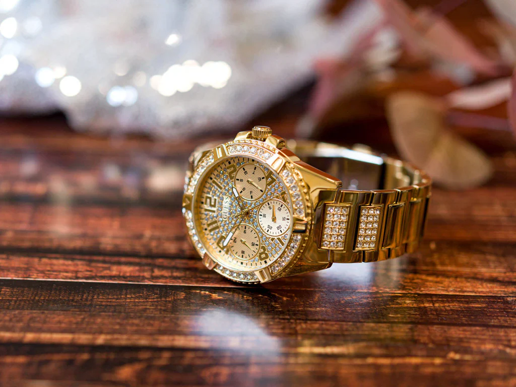 Guess Ladies Frontier Gold Watch - Image 4