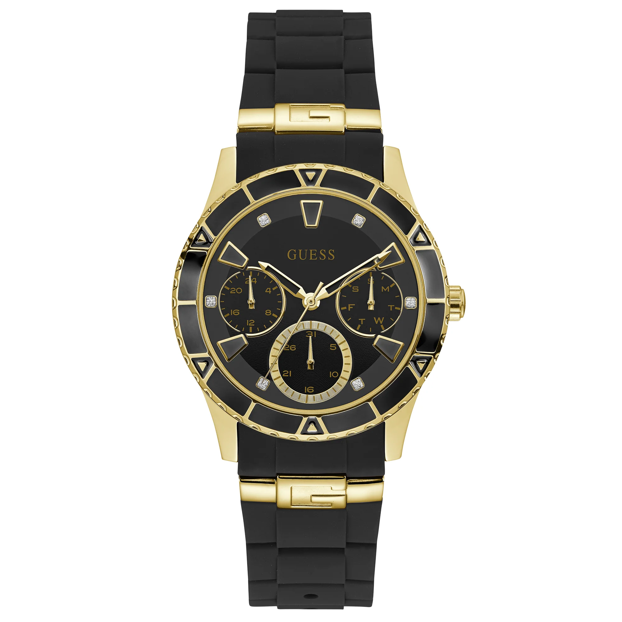 Guess Mens Black Valencia Watch
