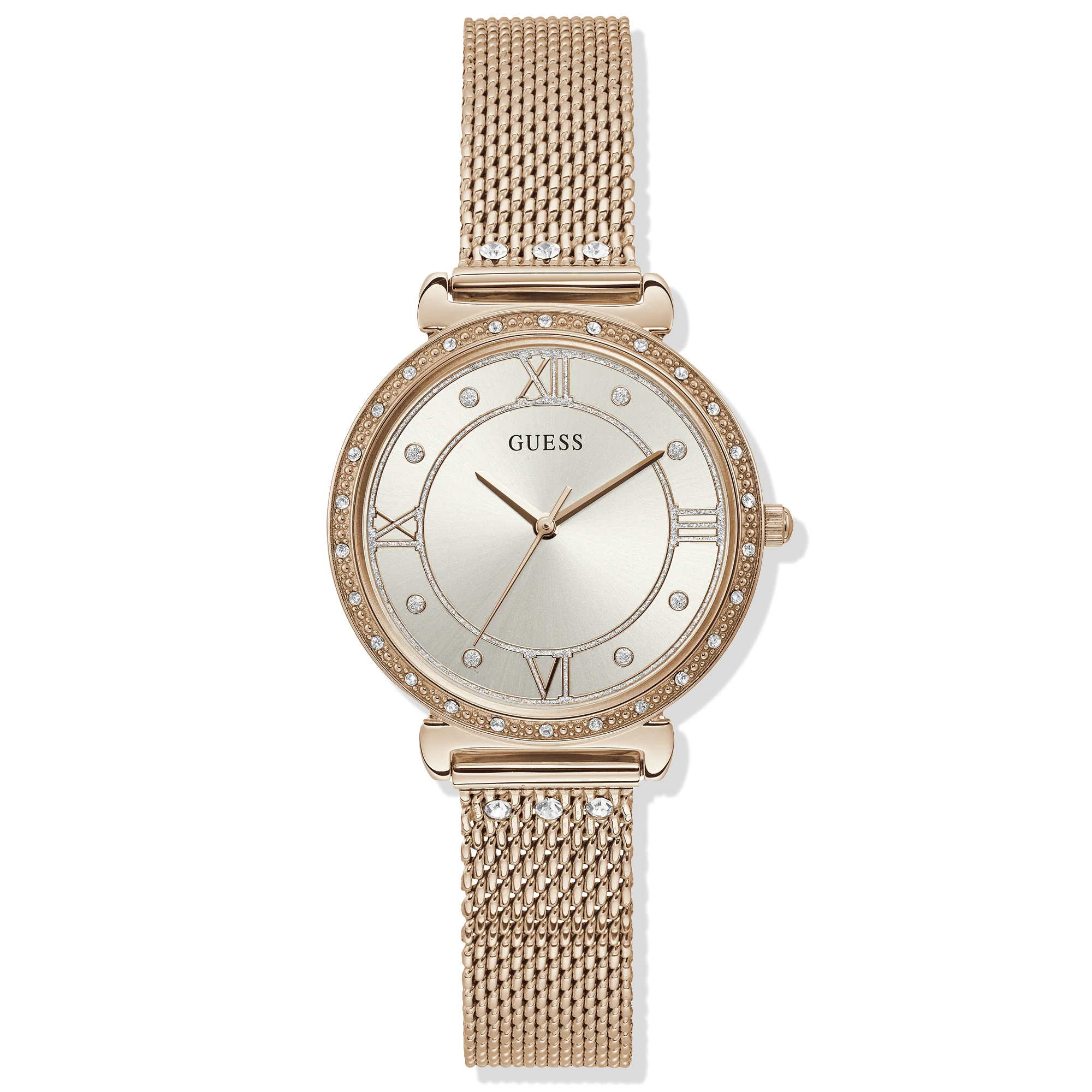 Guess Ladies Rose Gold Jewel Watch