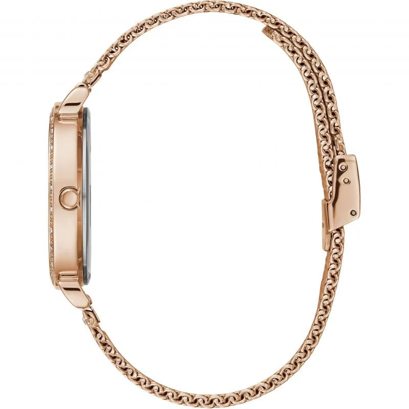 Guess Ladies Rose Gold Jewel Watch - Image 2