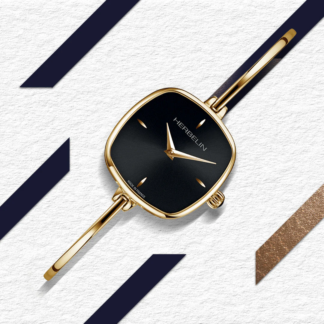 Herbelin Fil Wire And Golden PVD 26 mm Ladies Gold Watch - Image 4