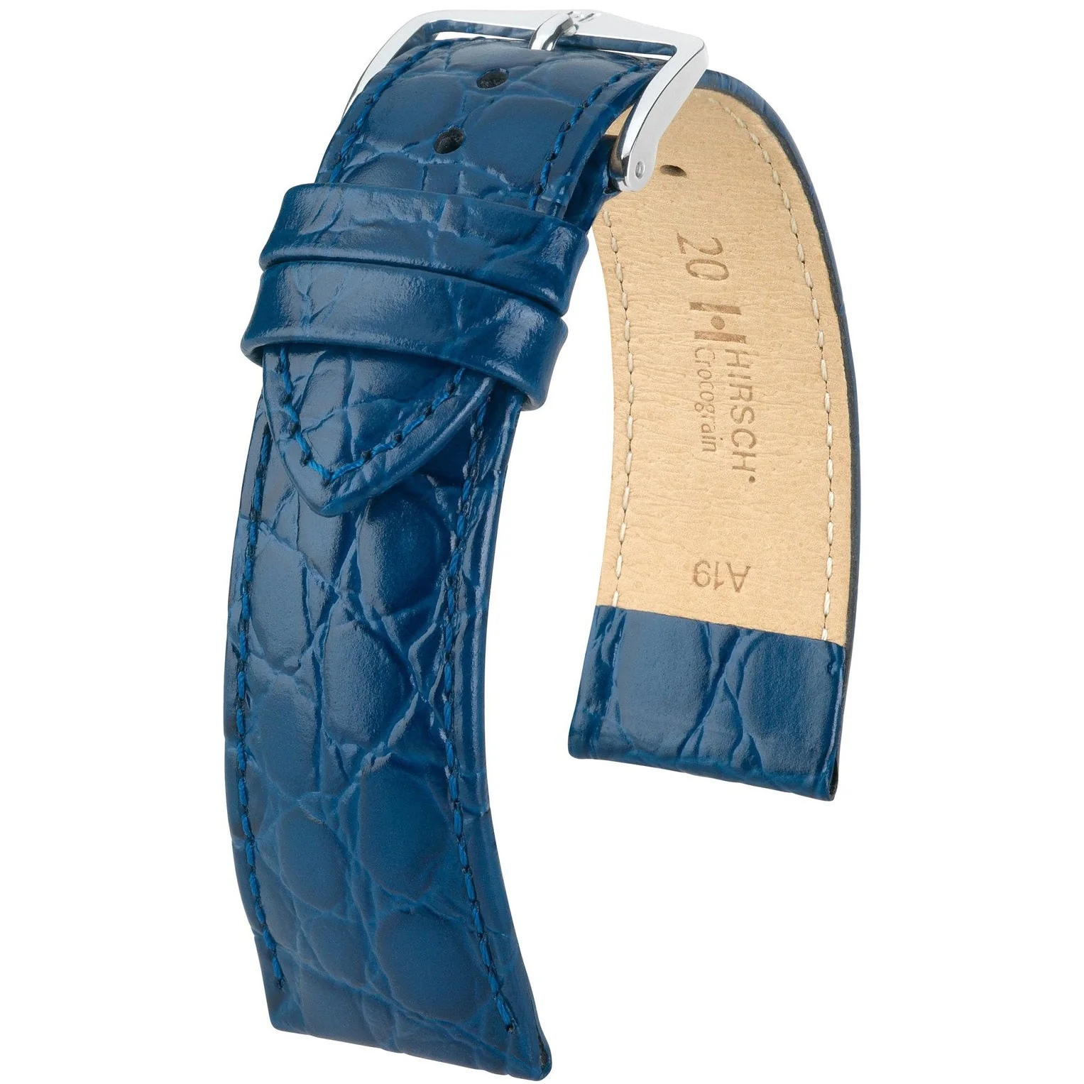 Hirsch Crocograin M Strap
