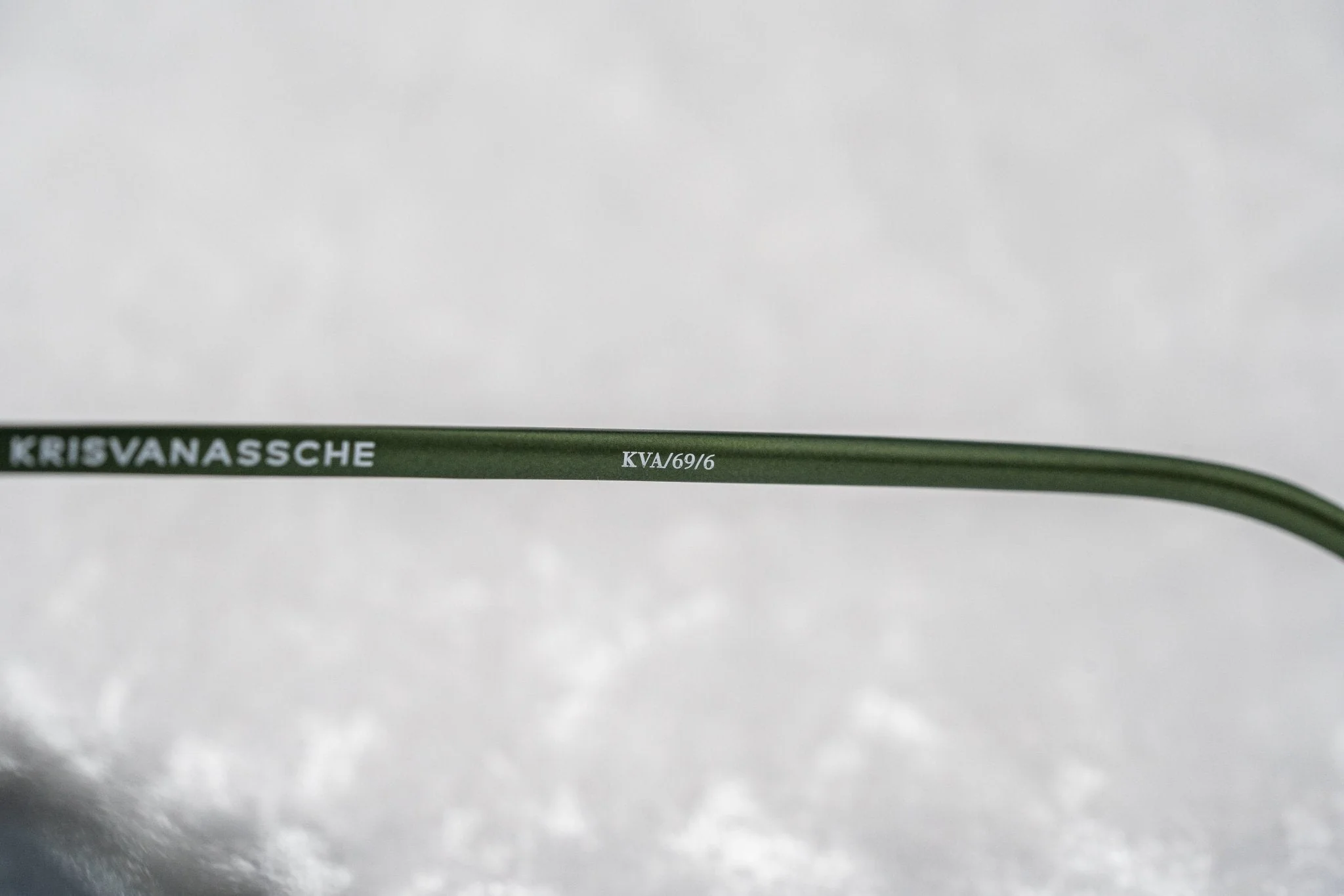 Kris Van Assche Sunglasses Round Green and Flash - Image 10