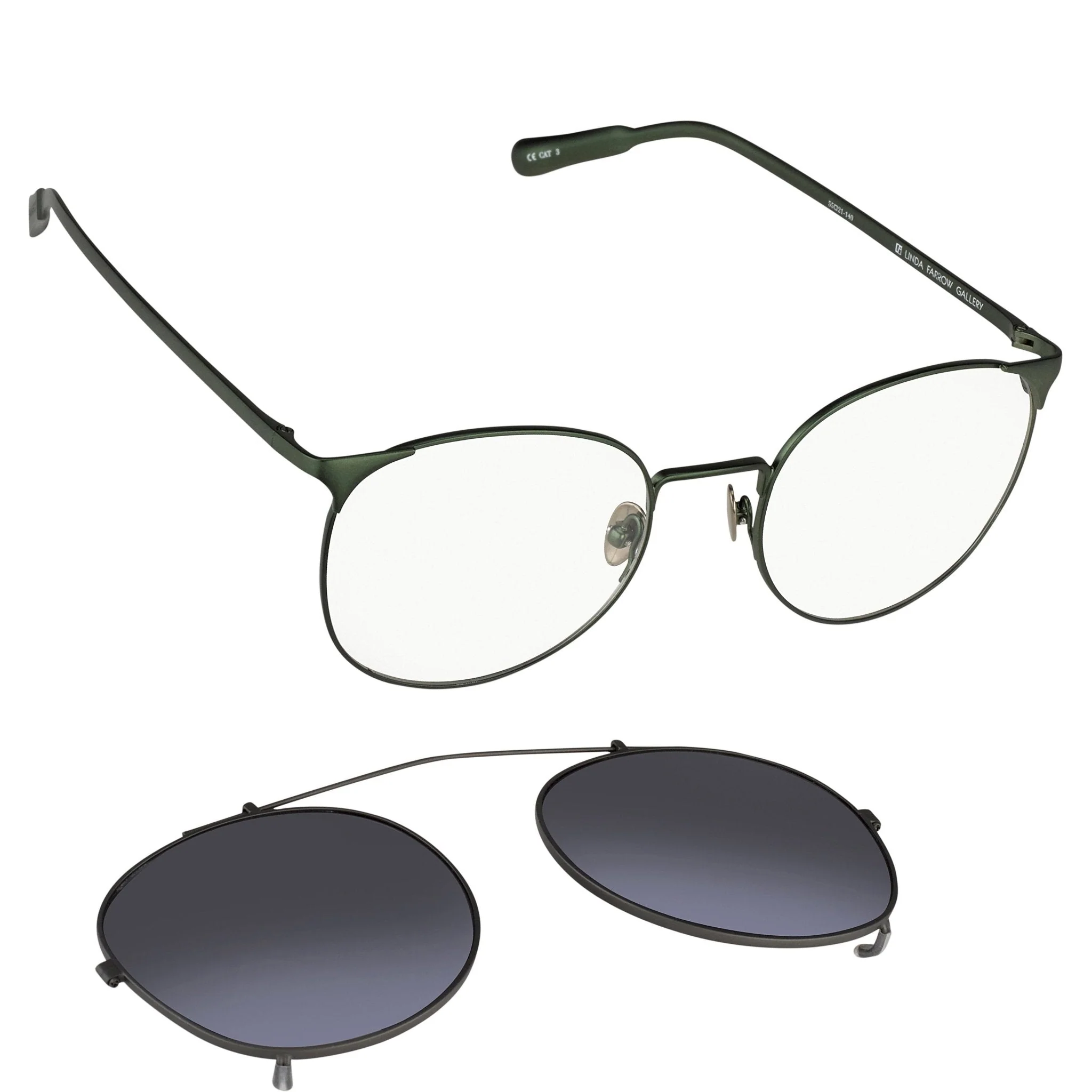 Kris Van Assche Sunglasses Round Green and Flash - Image 2