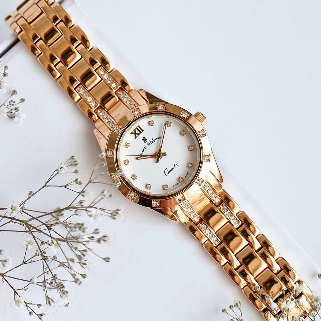 Jacques Du Manoir Ladies 4 Piece Rose Gold Watch - Image 2