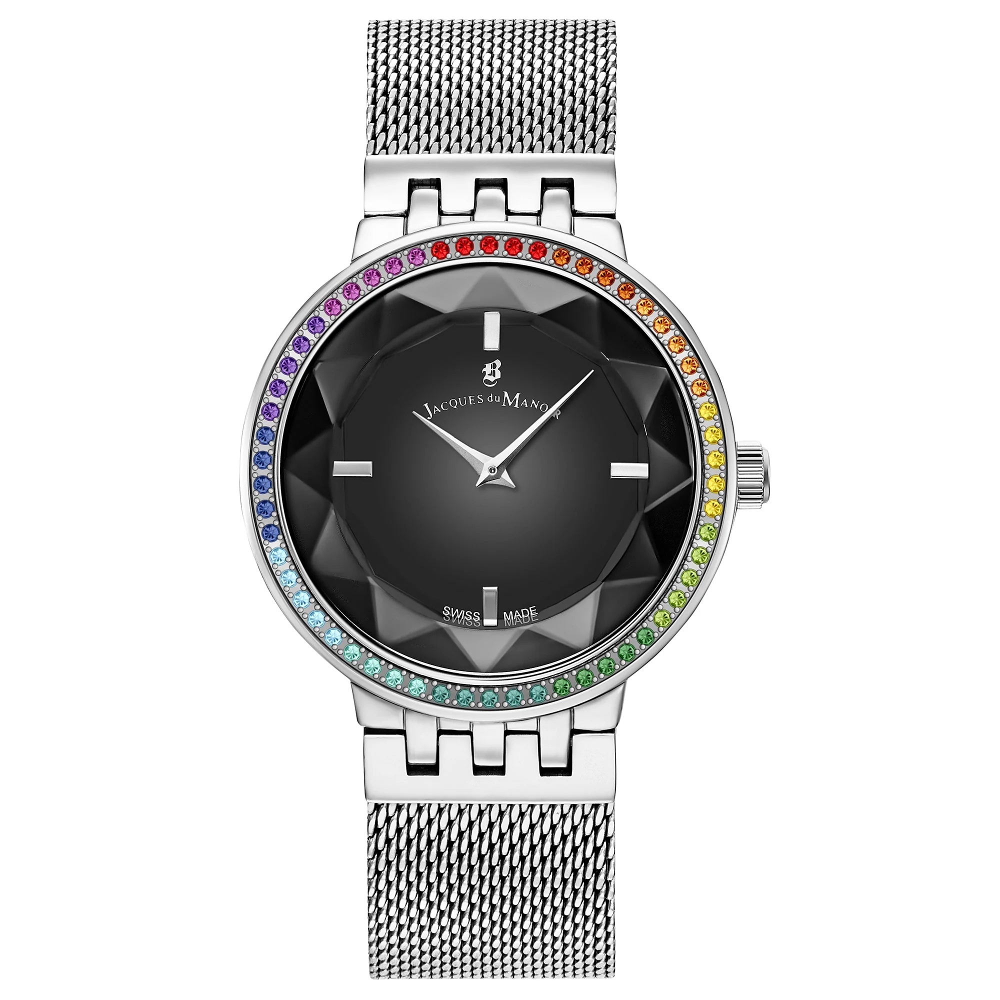 Jacques Du Manoir Ladies Fiona Boxed Set Silver Watch