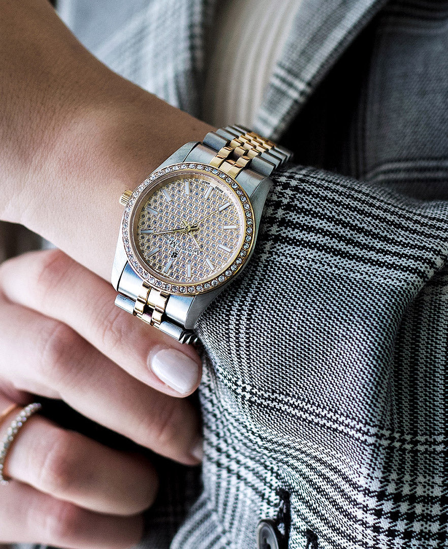 Jacques Du Manoir Ladies Inspiration Glamour Two-Tone Watch - Image 2