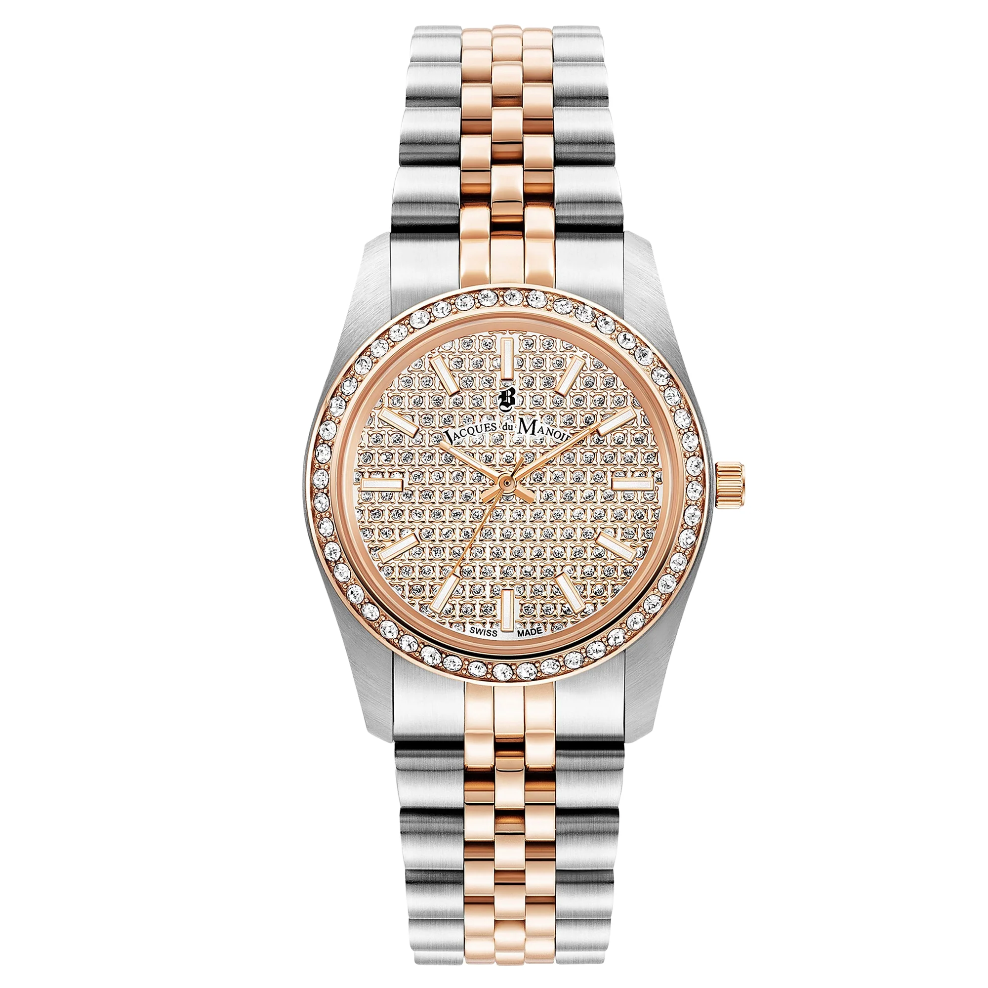 Jacques Du Manoir Ladies Inspiration Glamour Two-Tone Watch