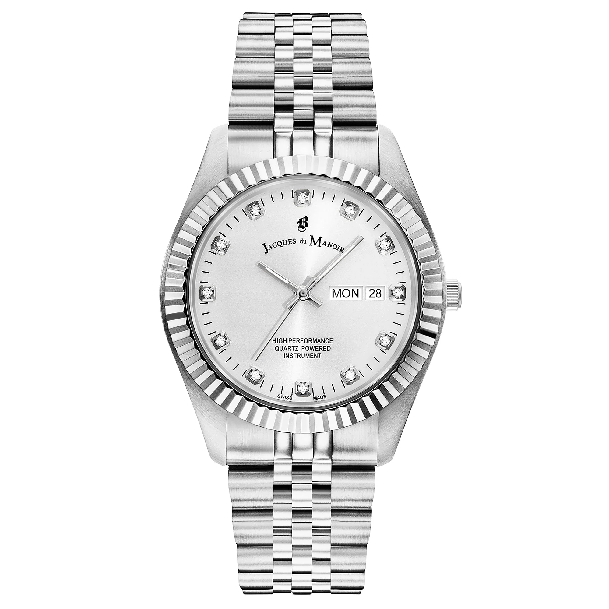 Jacques Du Manoir Men's Inspiration Silver Watch