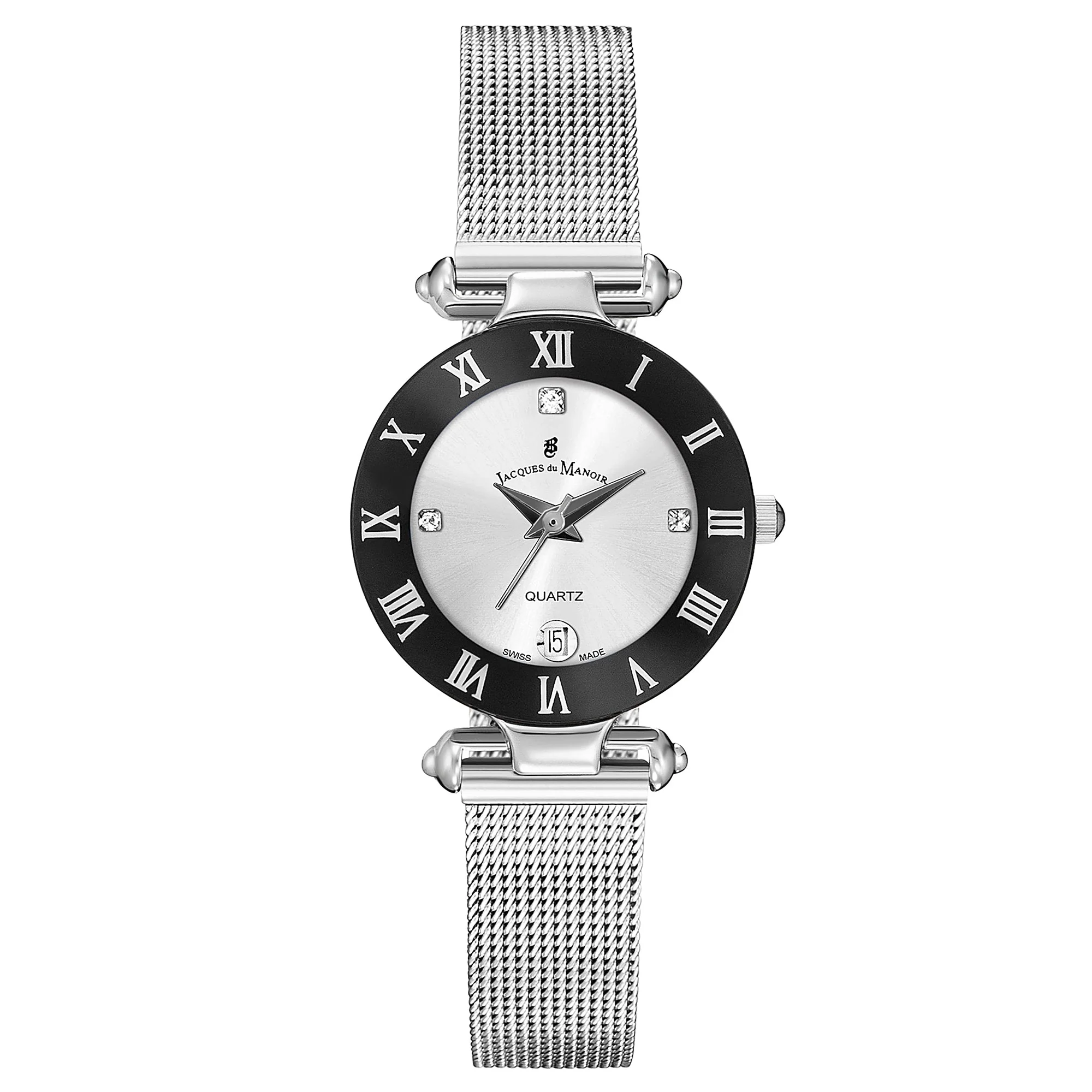 Jacques Du Manoir Ladies Coupole Silver Watch