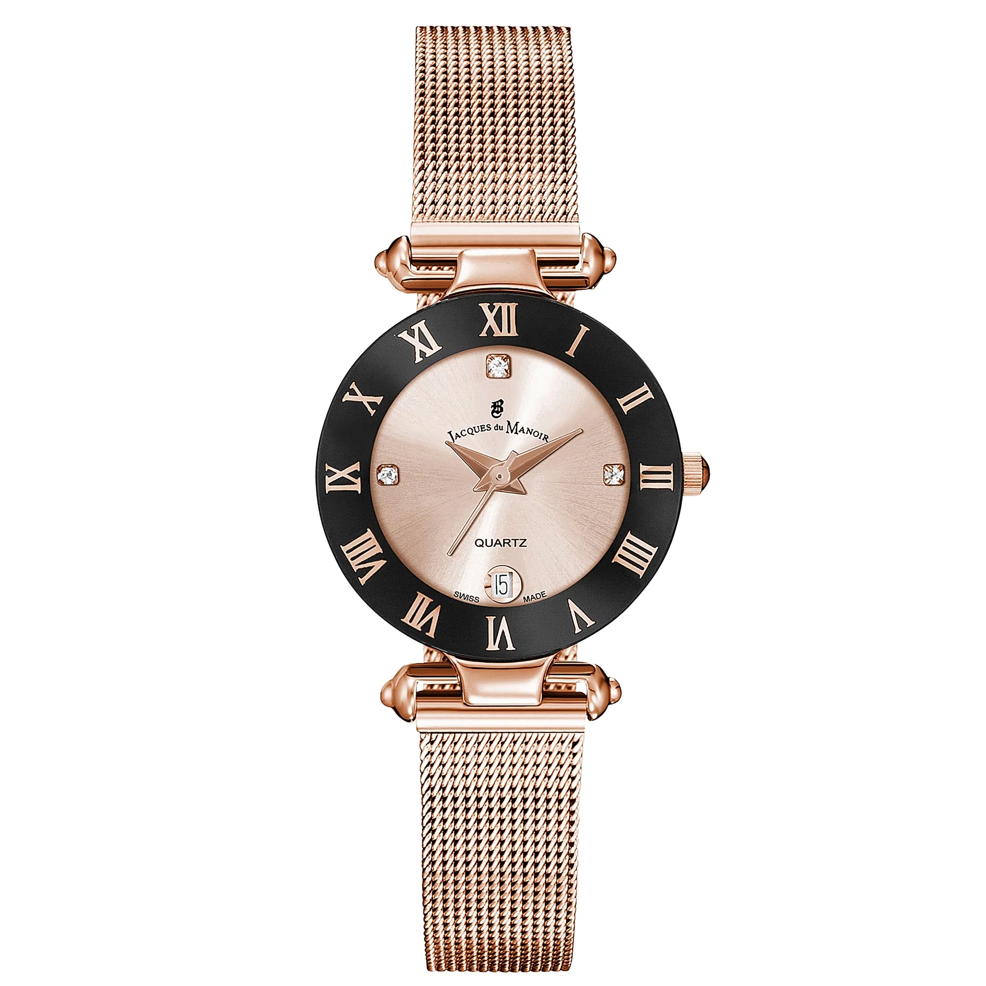 Jacques Du Manoir Ladies Coupole Rose Gold Watch