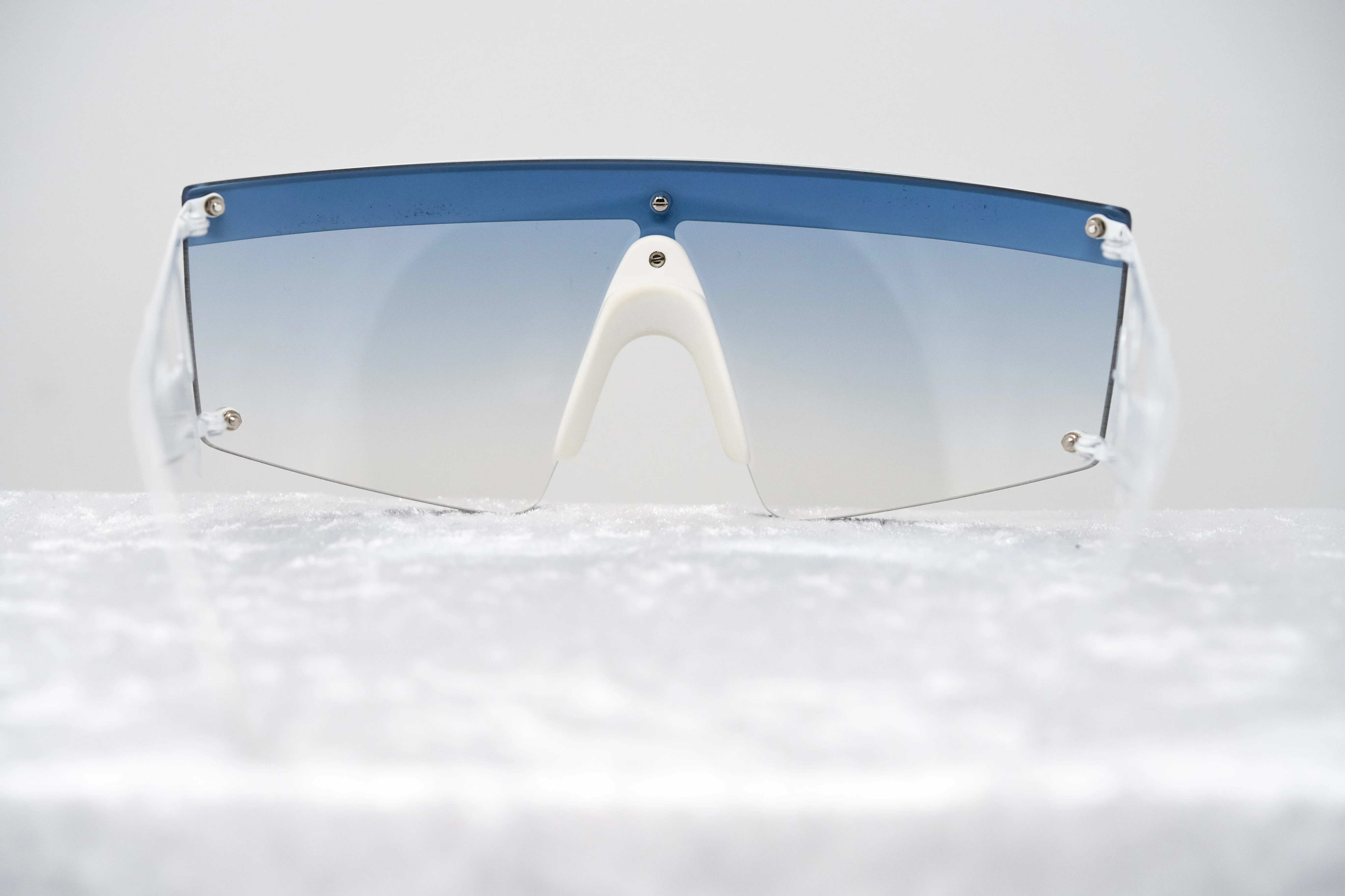 Jeremy Scott Unisex Rectangular White Grey Sunglasses - Image 5