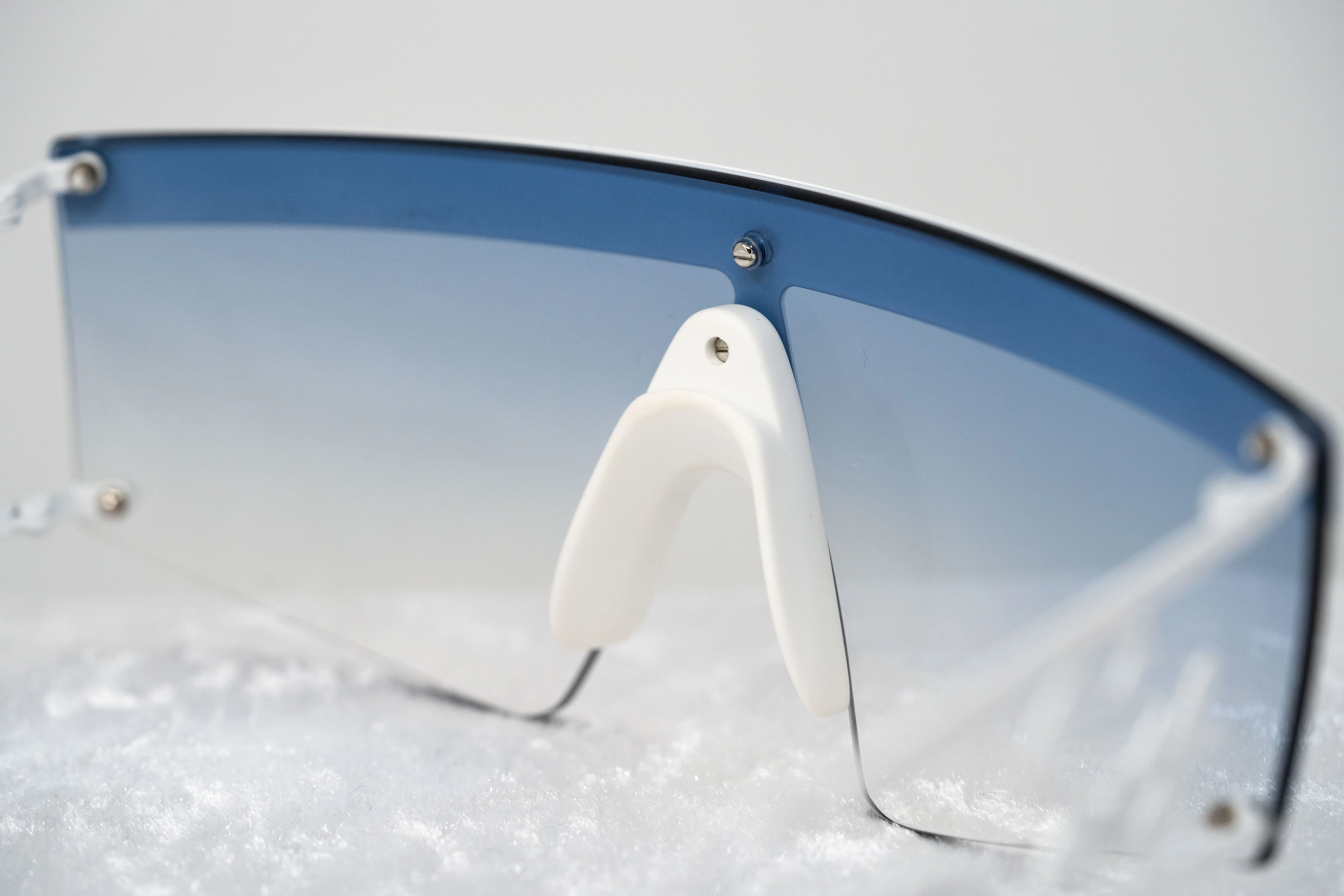 Jeremy Scott Unisex Rectangular White Grey Sunglasses - Image 6