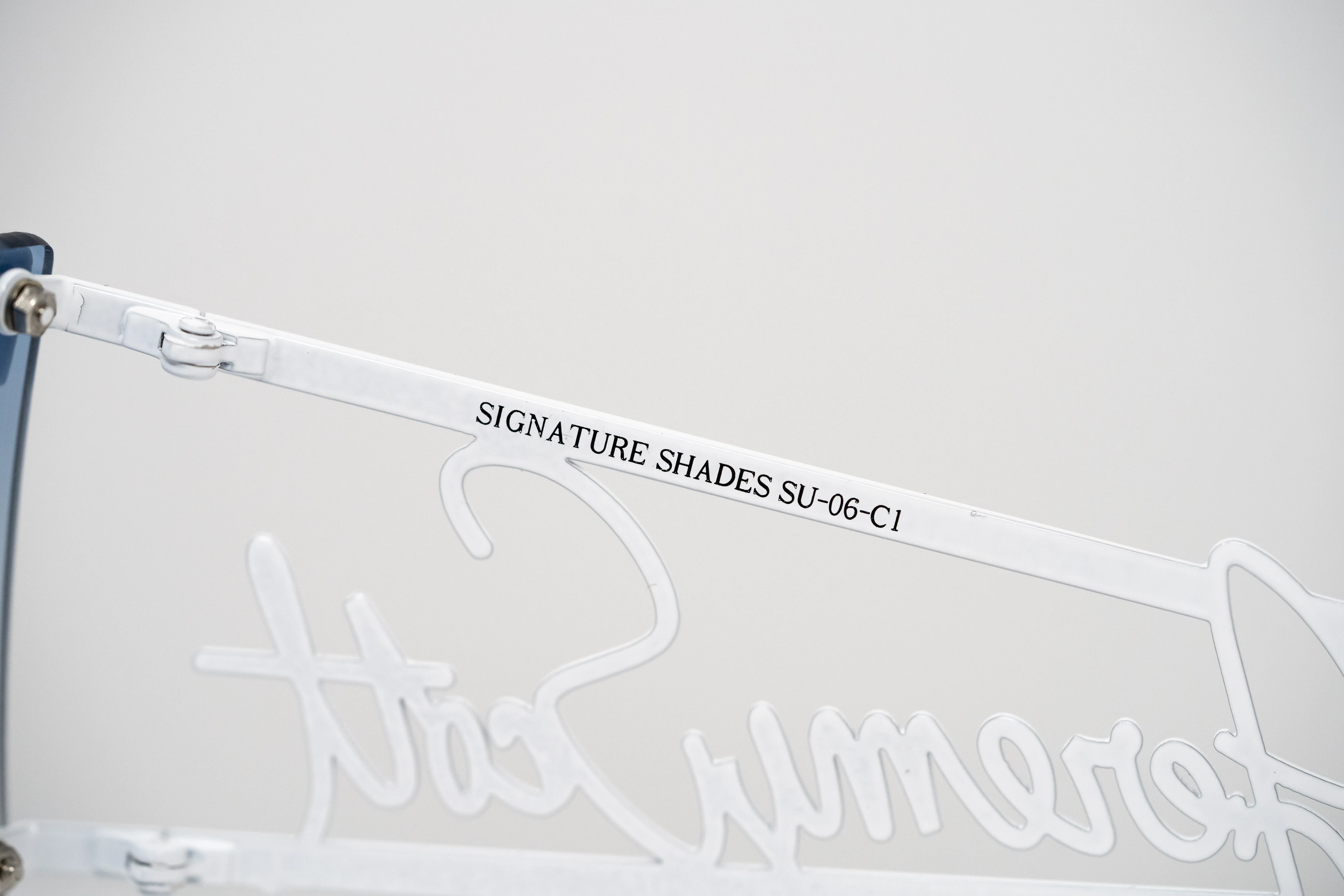 Jeremy Scott Unisex Rectangular White Grey Sunglasses - Image 8