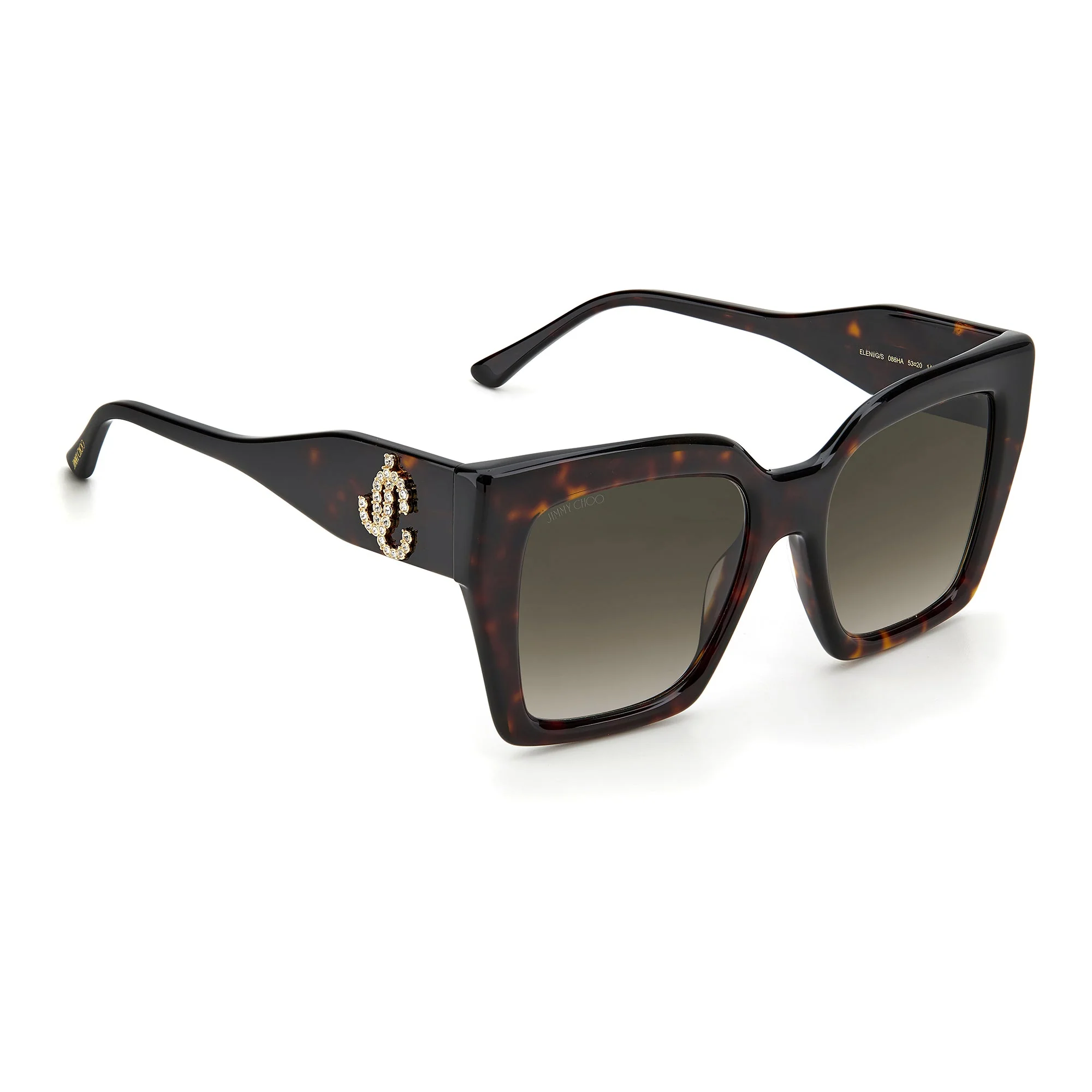 Jimmy Choo ELENI/G/S 086 53HA (JC30) Ladies Havana Sunglasses. - Image 3