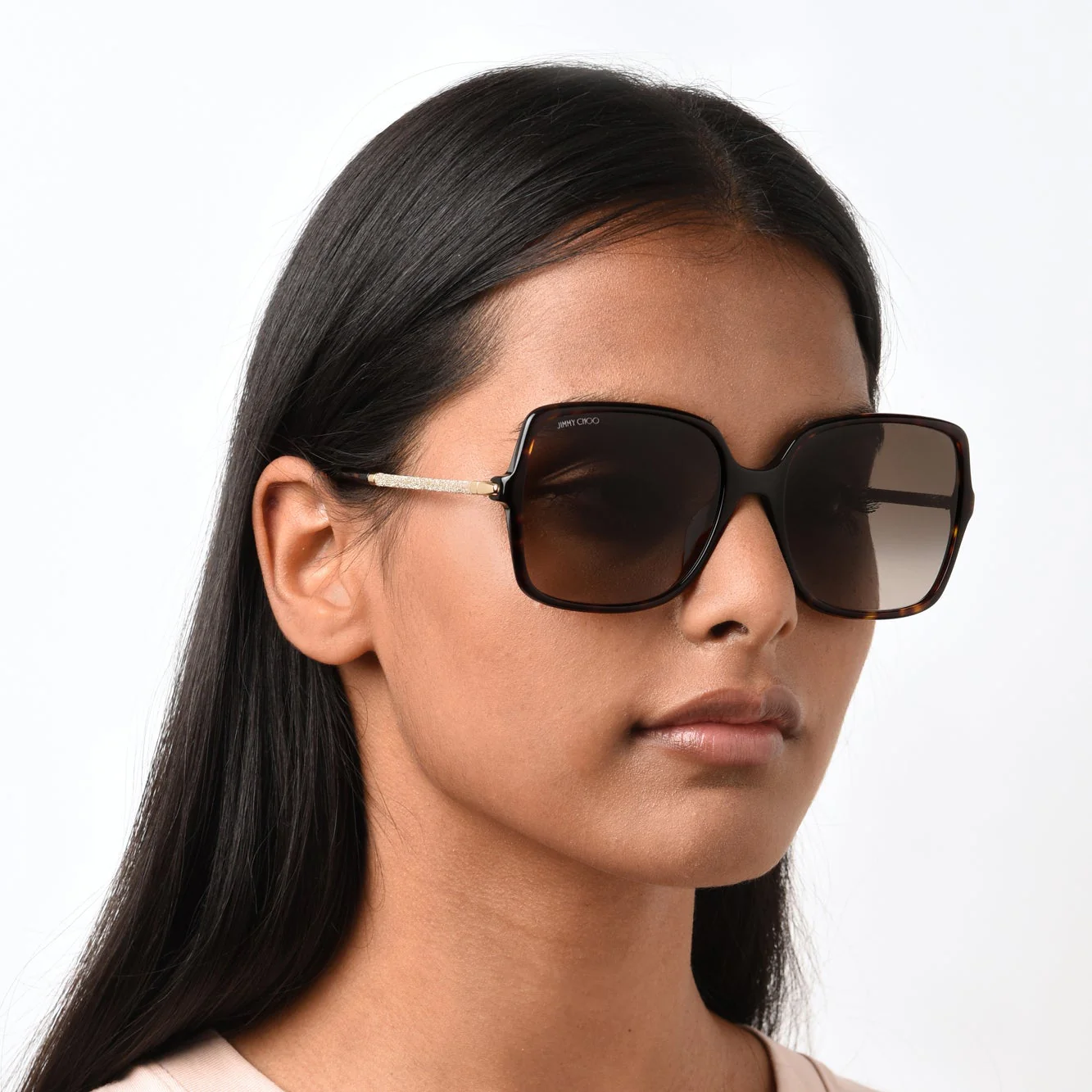 Jimmy Choo EPPIE/G/S 086 57HA (JC23) Unisex Havana - Image 6
