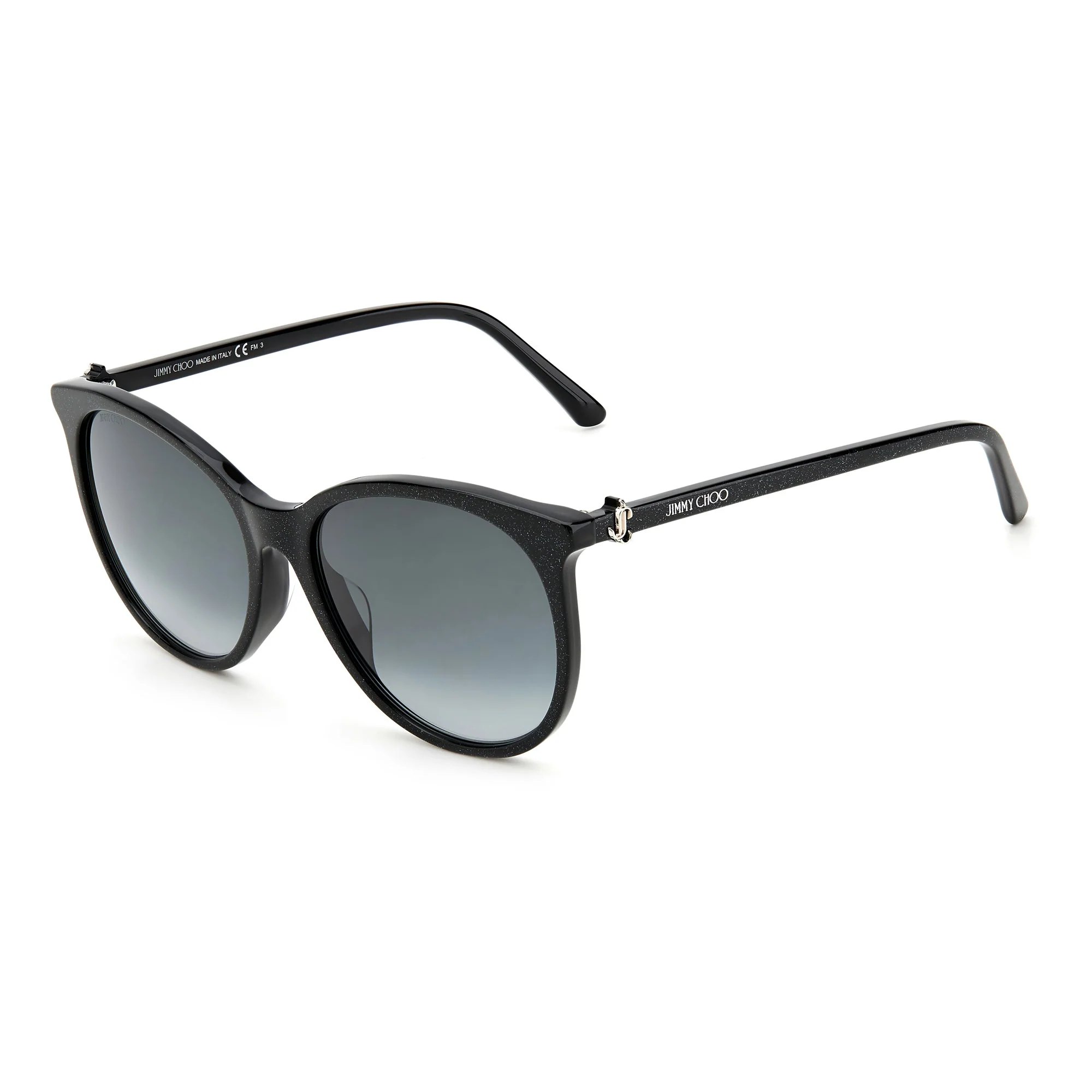 Jimmy Choo ILANA/F/SK DXF 579O (JC27) Women's Black Glitter