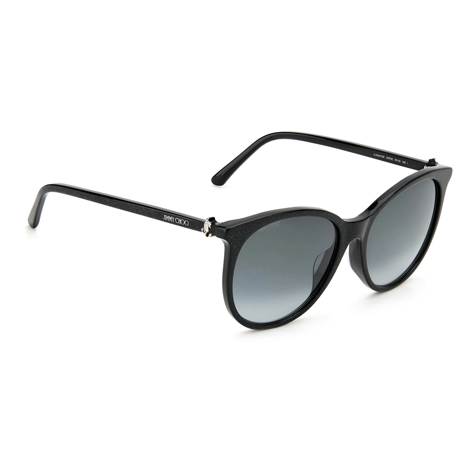 Jimmy Choo ILANA/F/SK DXF 579O (JC27) Women's Black Glitter - Image 2