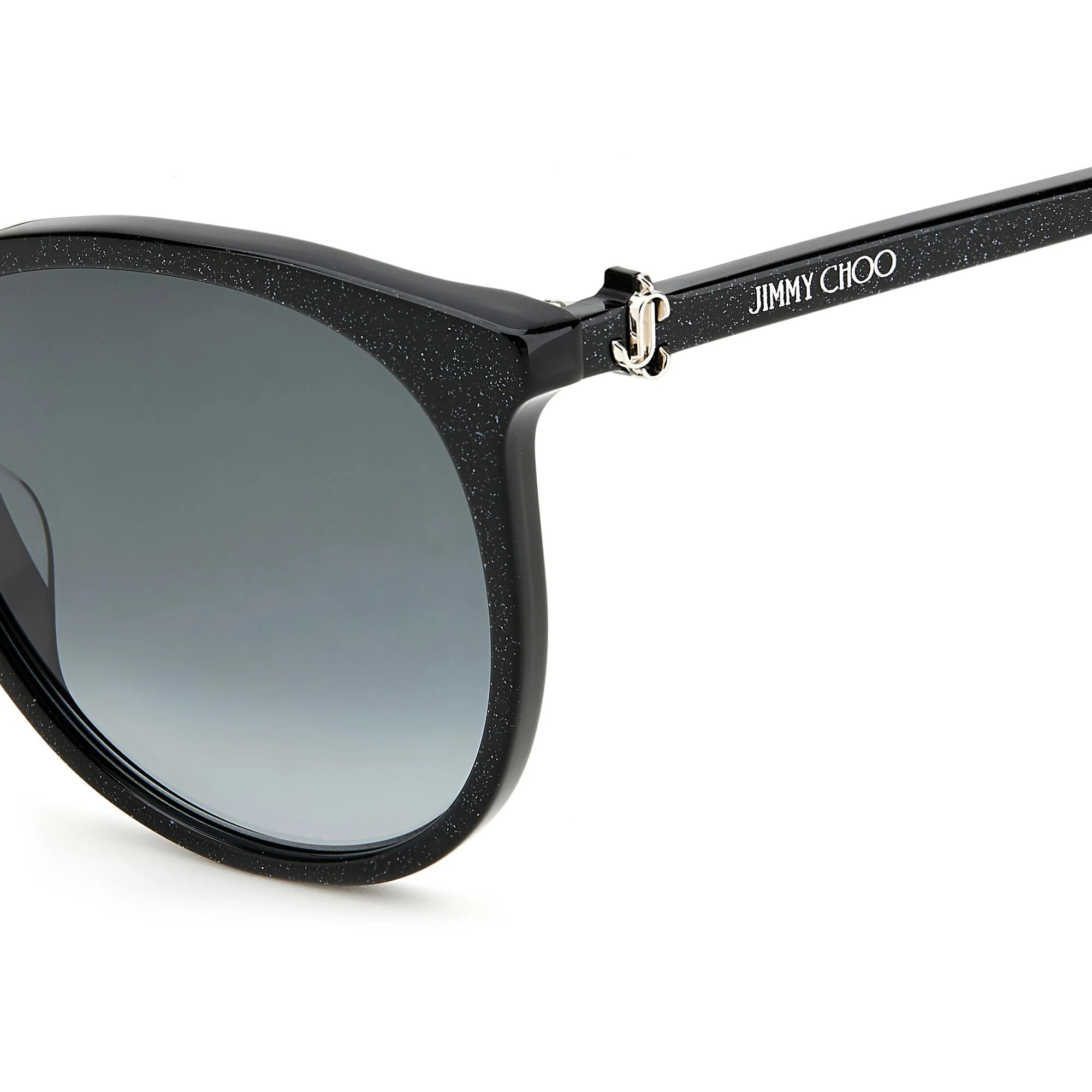 Jimmy Choo ILANA/F/SK DXF 579O (JC27) Women's Black Glitter - Image 4