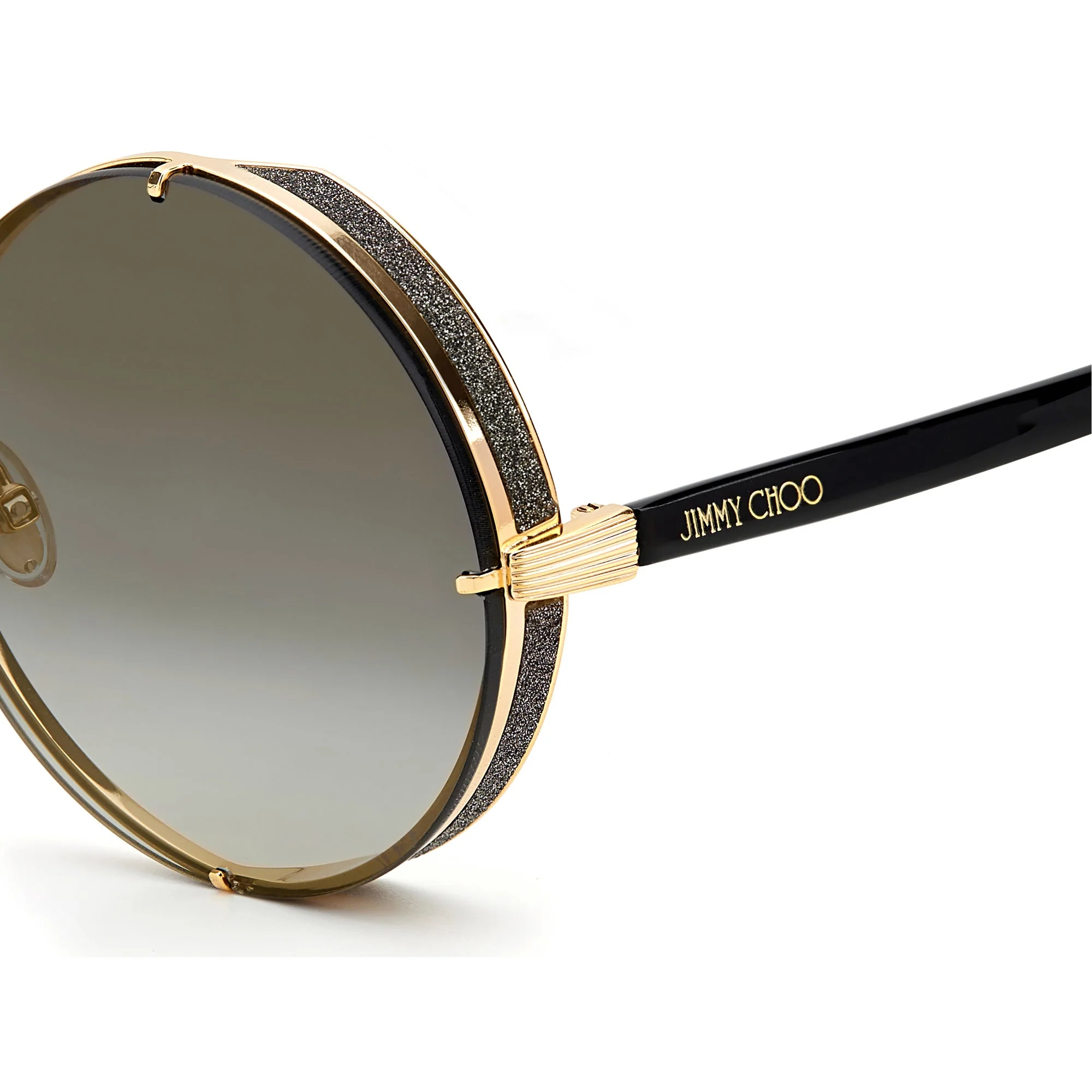 Jimmy Choo LILO/S RHL 58FQ (JC18)Women's Gold Black - Image 4