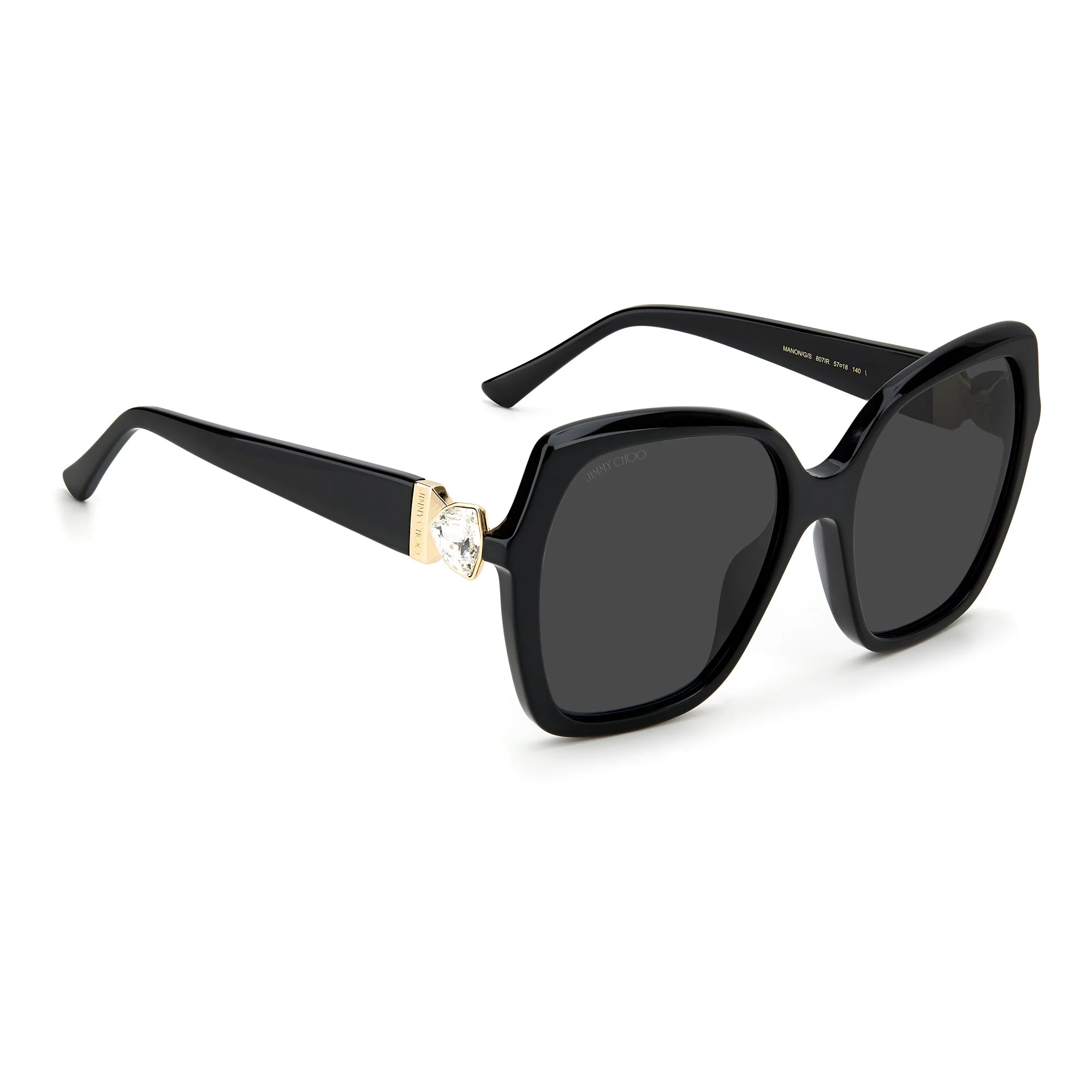 Jimmy Choo MANON/G/S 807 57IR(JC29) Unisex Black - Image 2