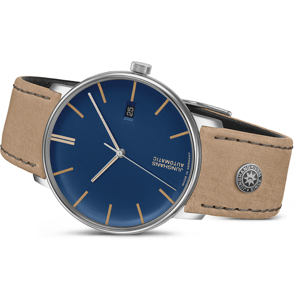 Junghans FORM A Men's Blue/Brown Watch - Image 3