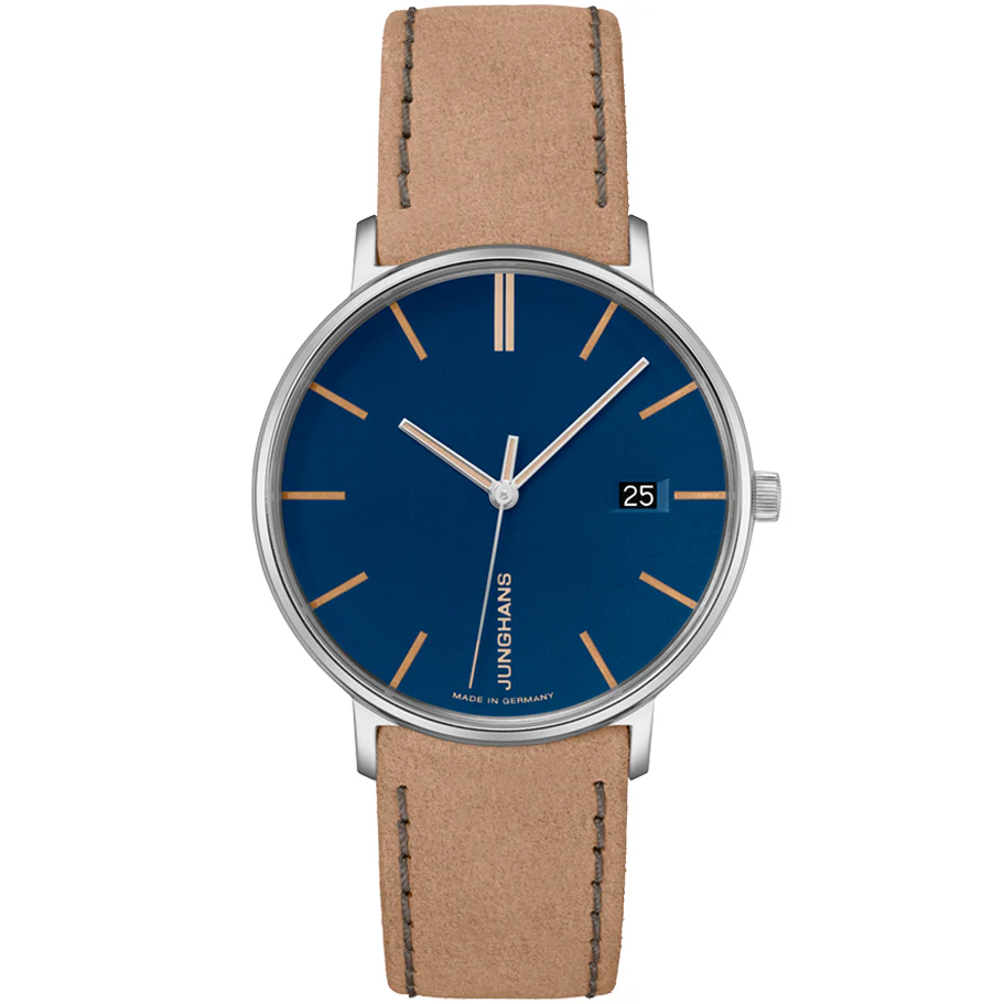 Junghans FORM Damen Men's Blue/Brown Watch