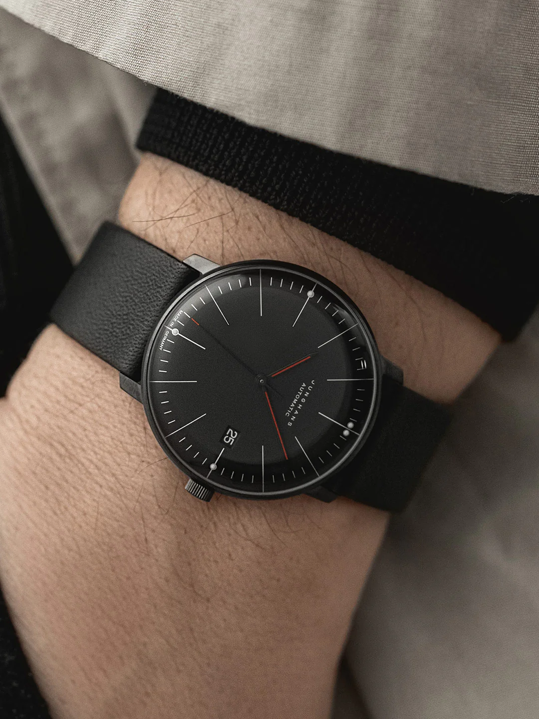 Junghans Max Bill Automatic Bauhaus Men's Black Watch - Image 3