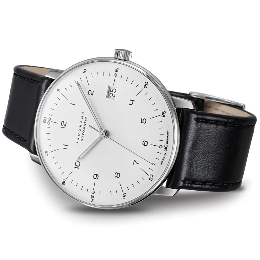 Junghans Max Bill Automatic Bauhaus Unisex White/Black Watch - Image 2