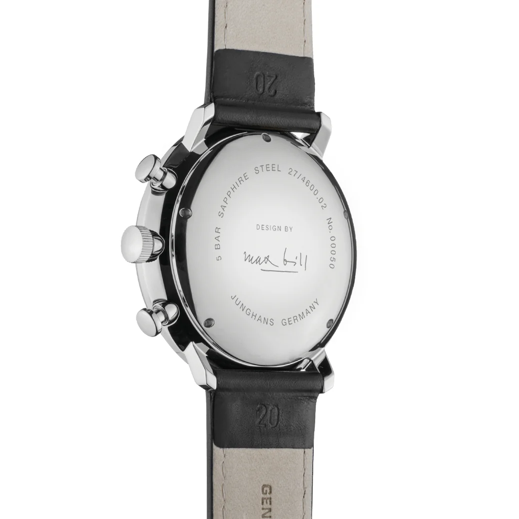 Junghans Max Bill Chronoscope Men's White/Black Watch - Image 4