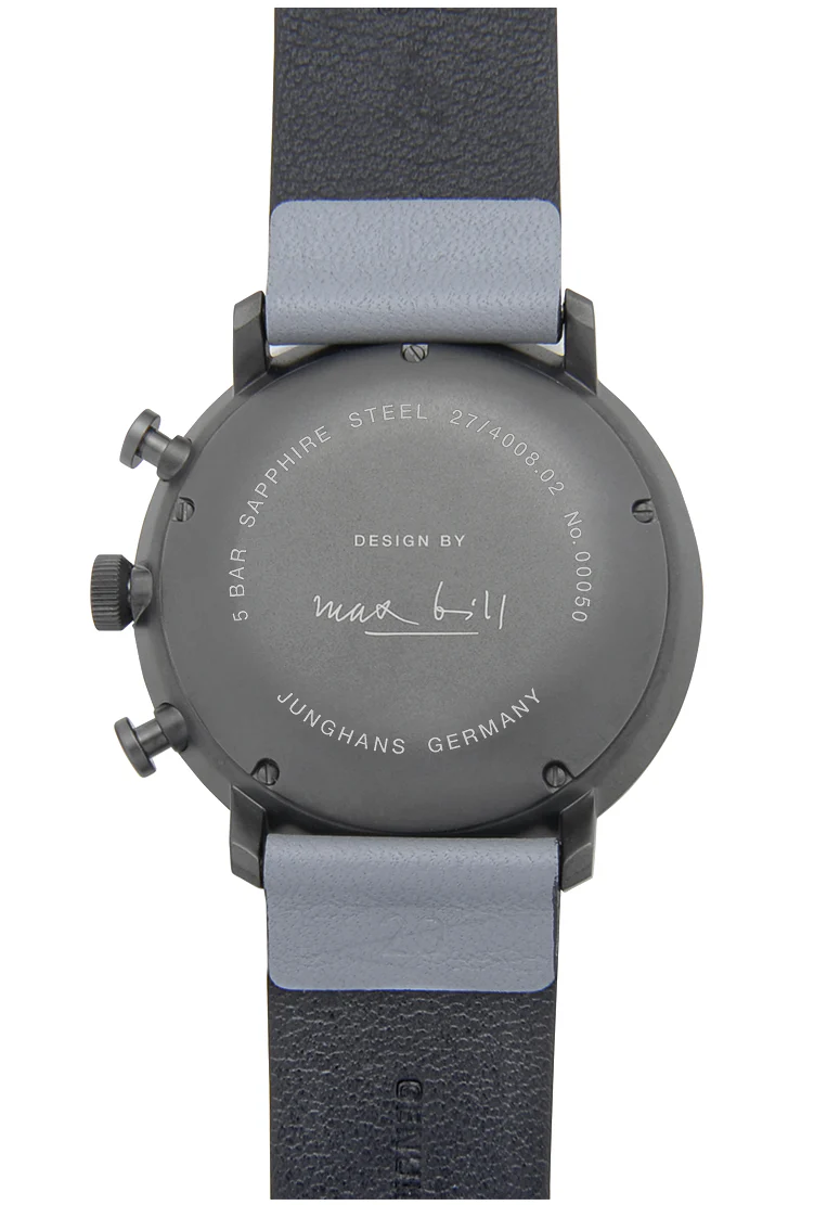 Junghans Max Bill Chronoscope Men's White/Grey Watch - Image 2
