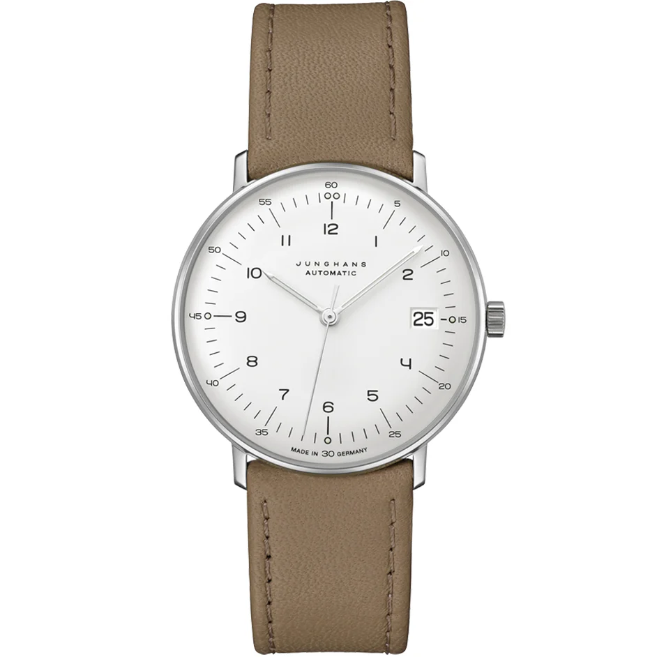 Junghans Max Bill Kleine Unisex White/Brown Watch